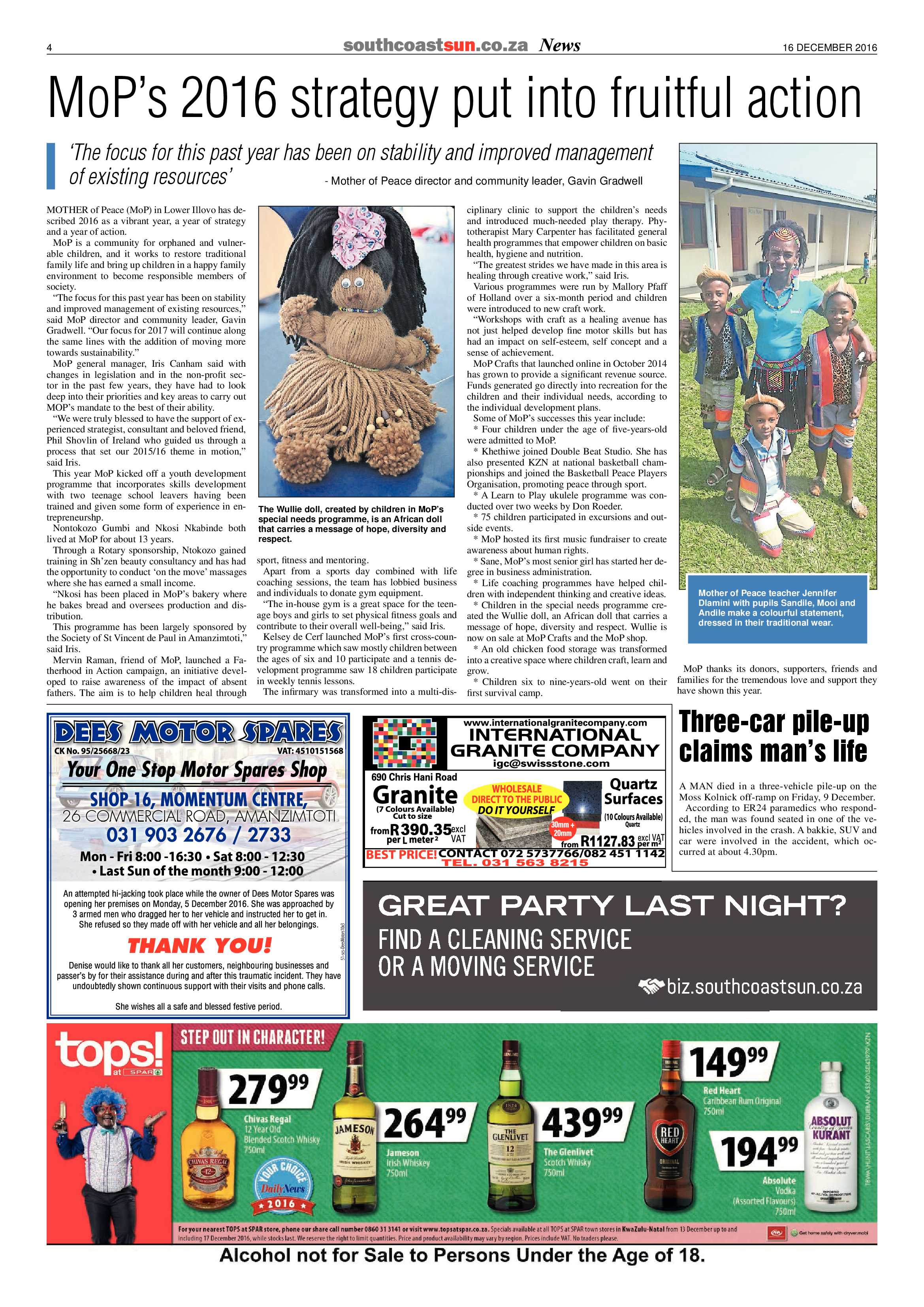 16 December 2016 page 4
