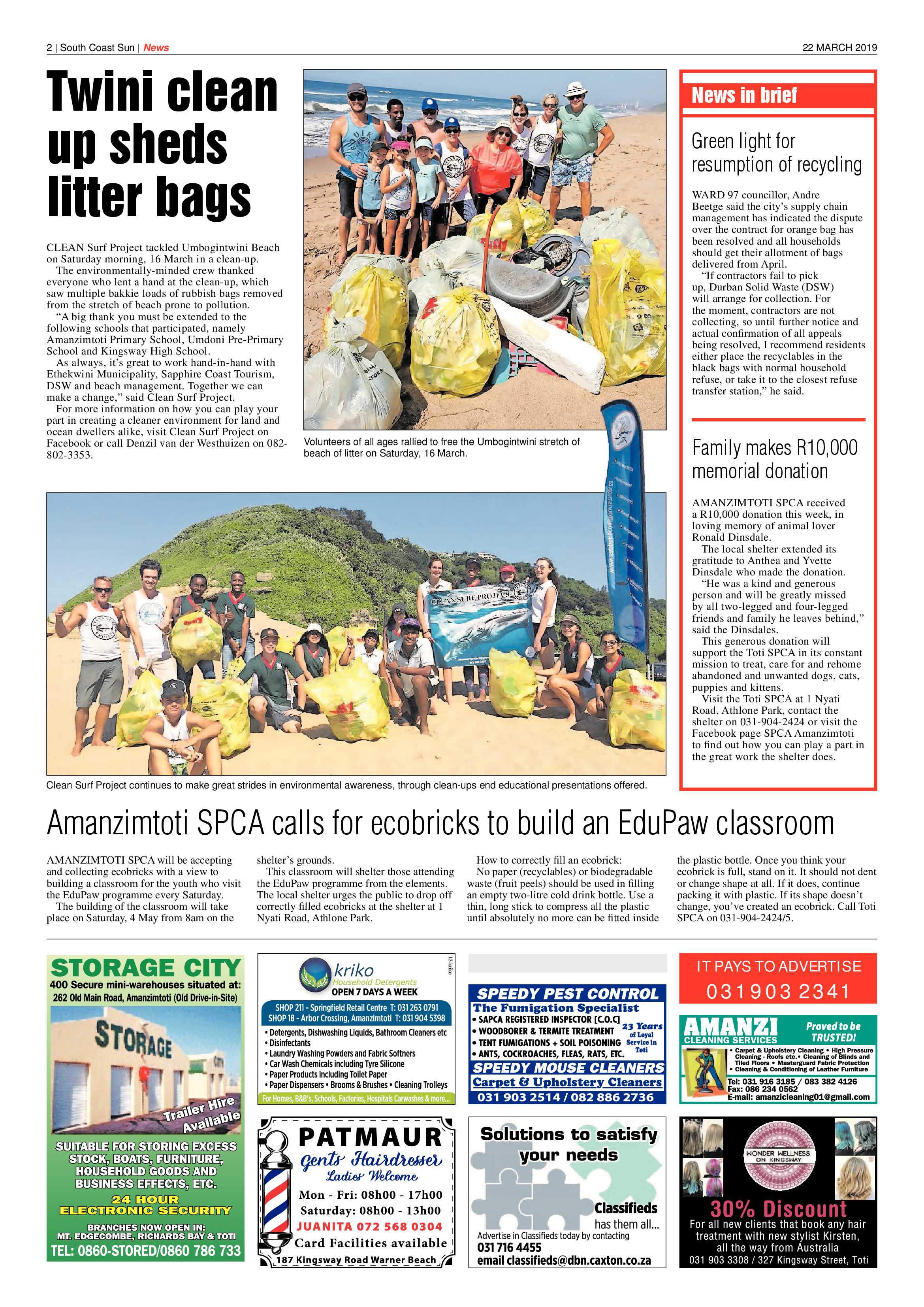 22 March 2019 page 2