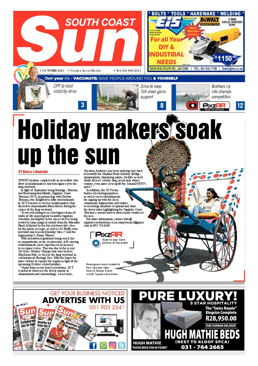 South Coast Sun 01 October 2021 page 1