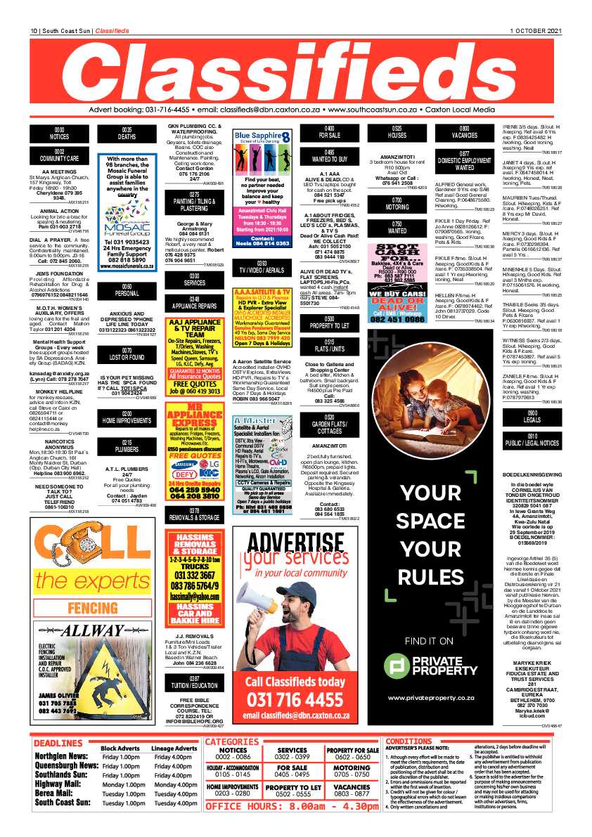 South Coast Sun 01 October 2021 page 10