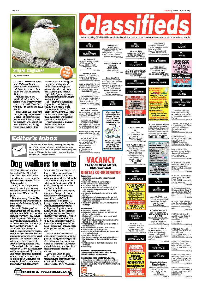 South Coast Sun 02 July 2021 page 7