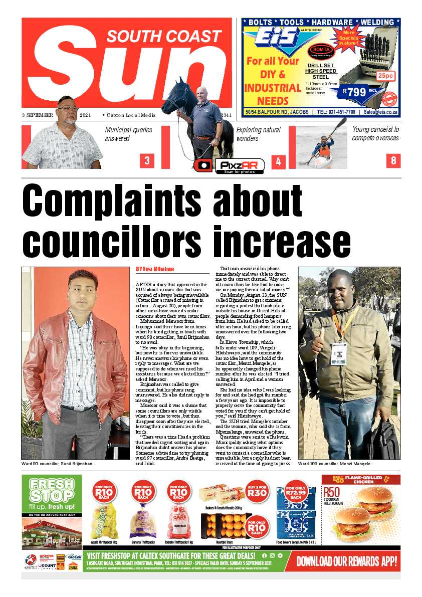South Coast Sun 03 September 2021 page 1