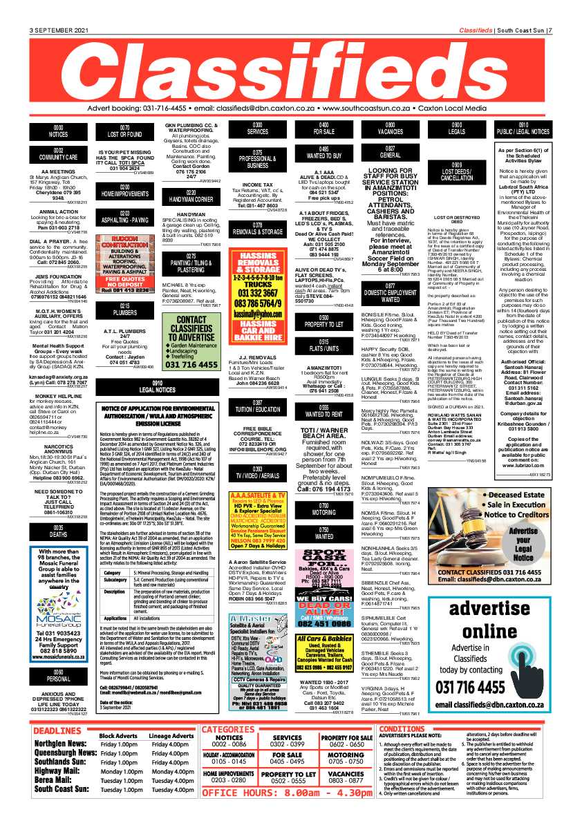 South Coast Sun 03 September 2021 page 7