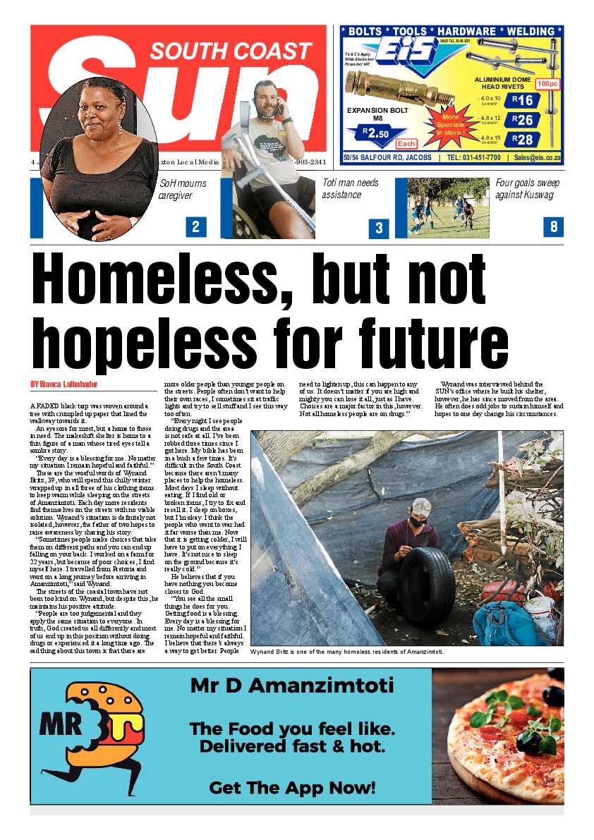 South Coast Sun 04 June 2021 page 1