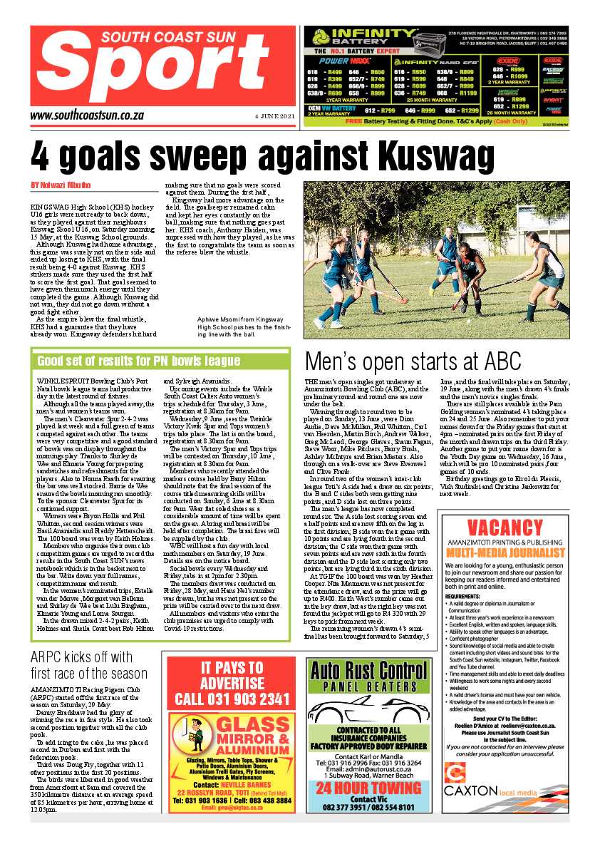 South Coast Sun 04 June 2021 page 8