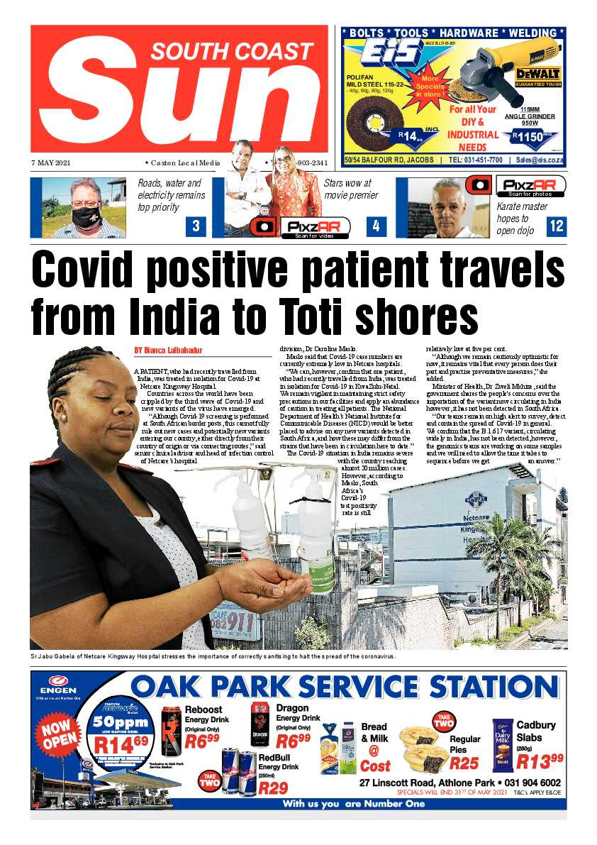 South Coast Sun 07 May 2021 page 1