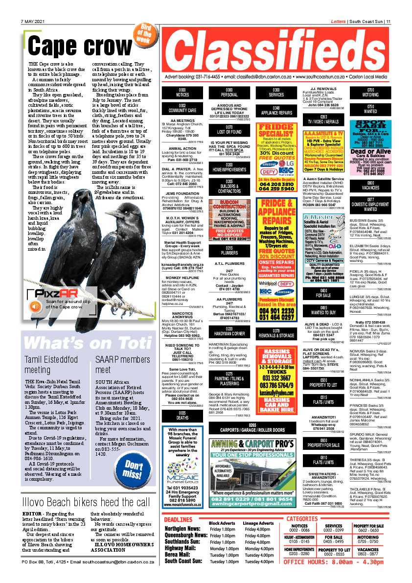South Coast Sun 07 May 2021 page 11