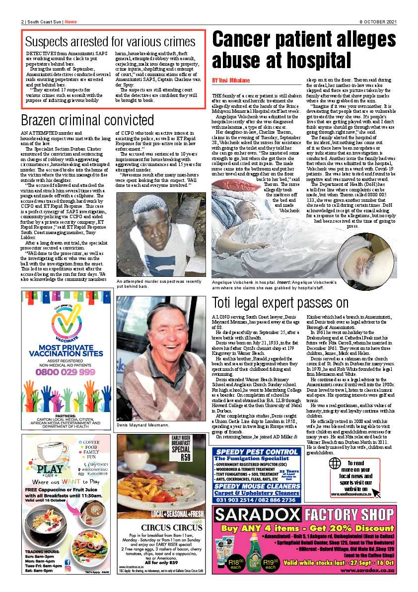 South Coast Sun 08 October 2021 page 2