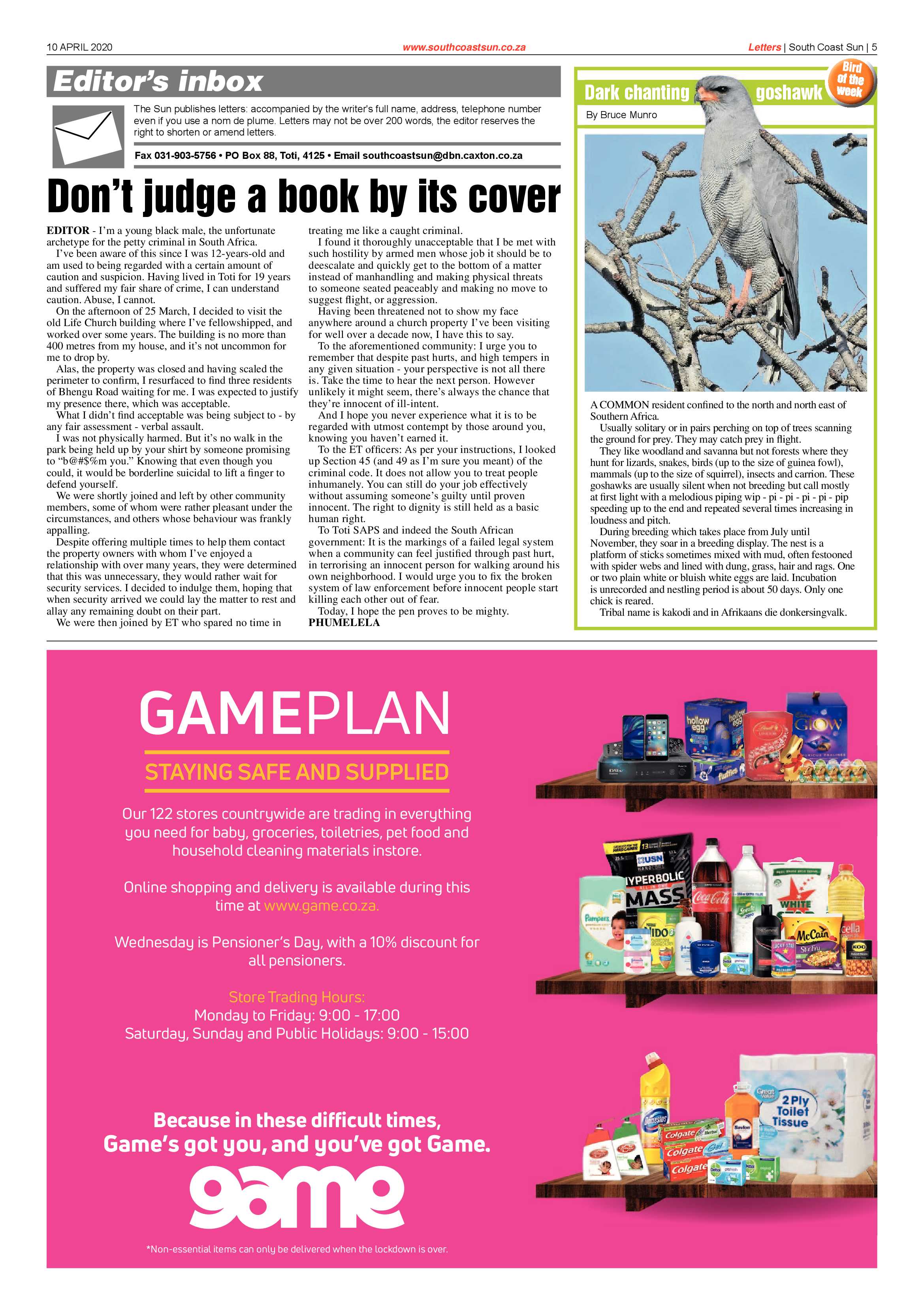 South Coast Sun 10 April 2020 page 5