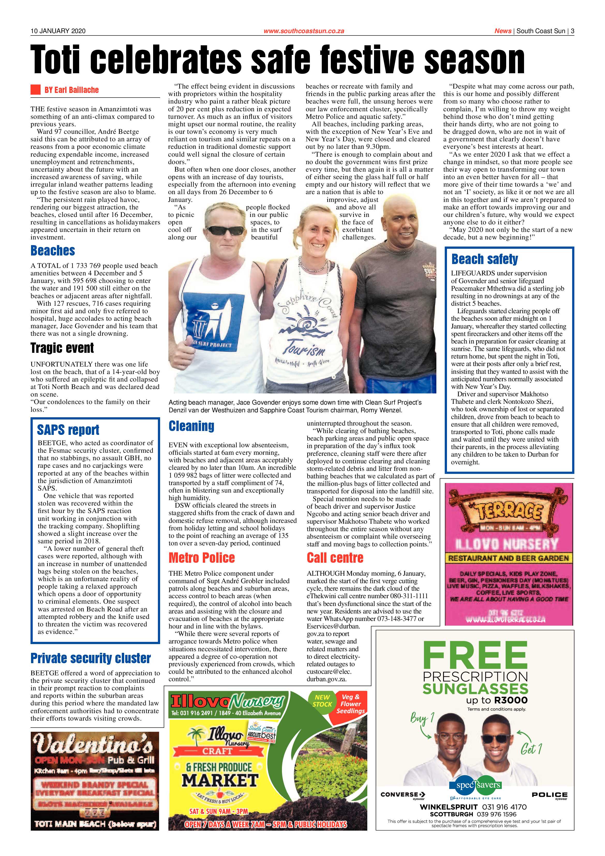 South Coast Sun 10 January 2020 page 3