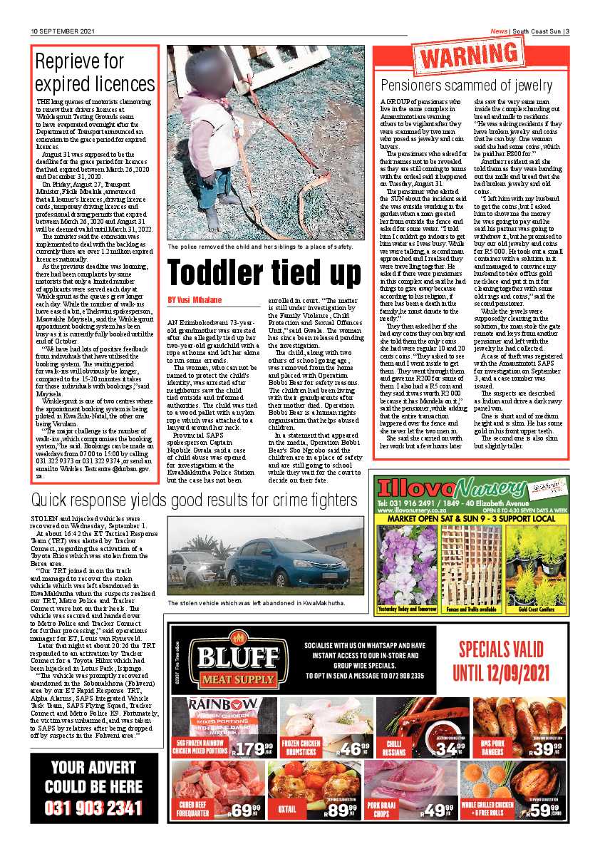 South Coast Sun 10 September 2021 page 3