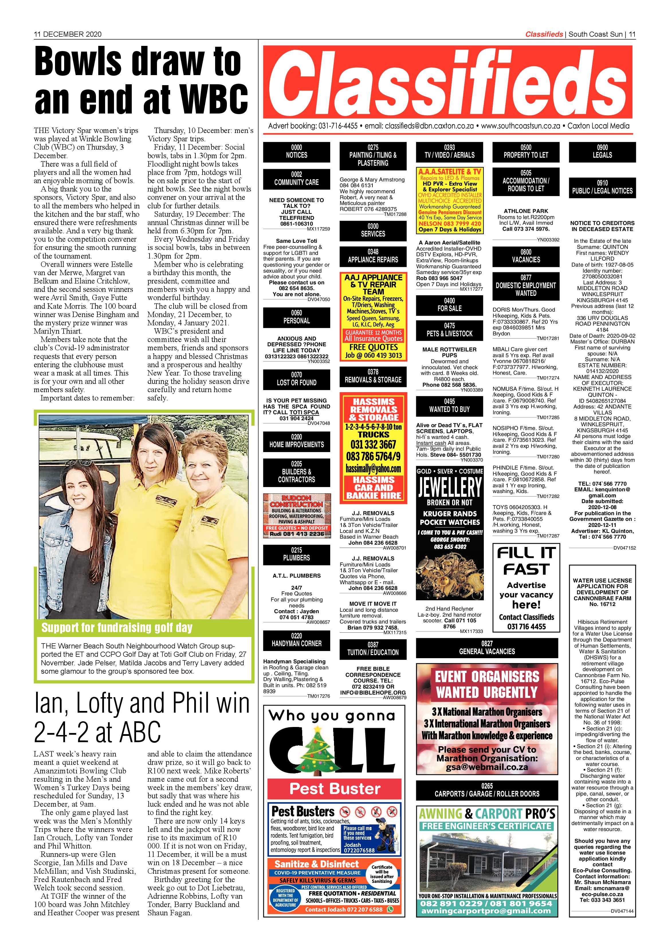 South Coast Sun 11 December 2020 page 11