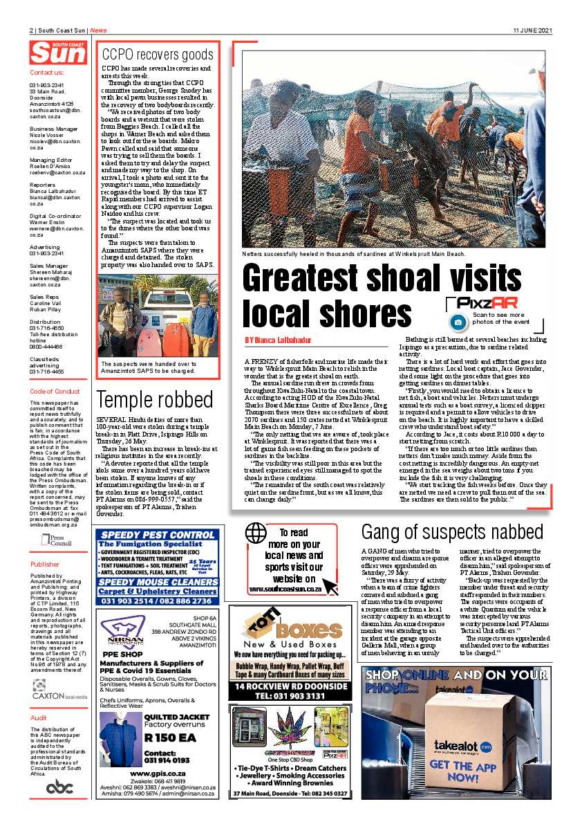 South Coast Sun 11 June 2021 page 2