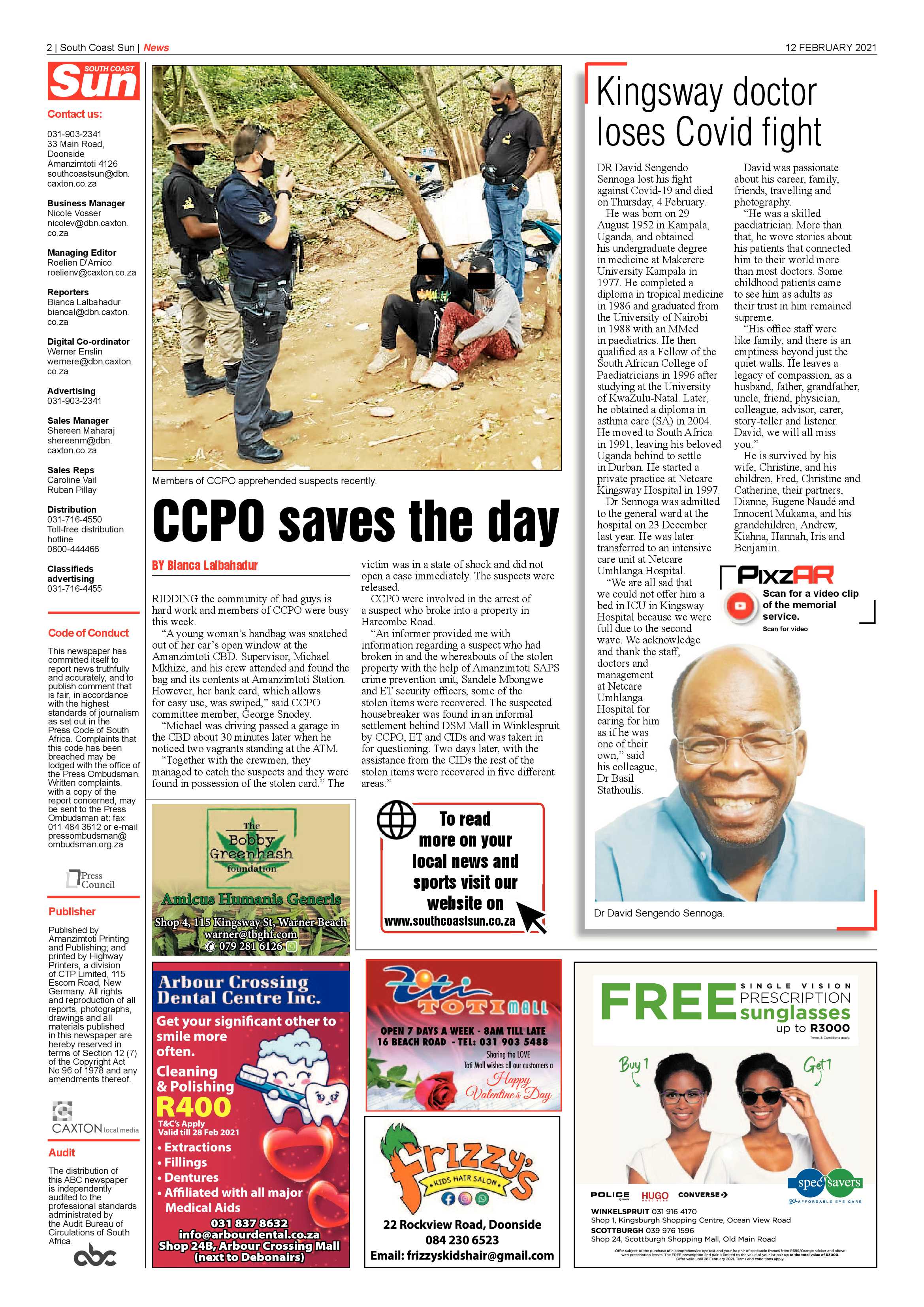 South Coast Sun 12 February 2021 page 2