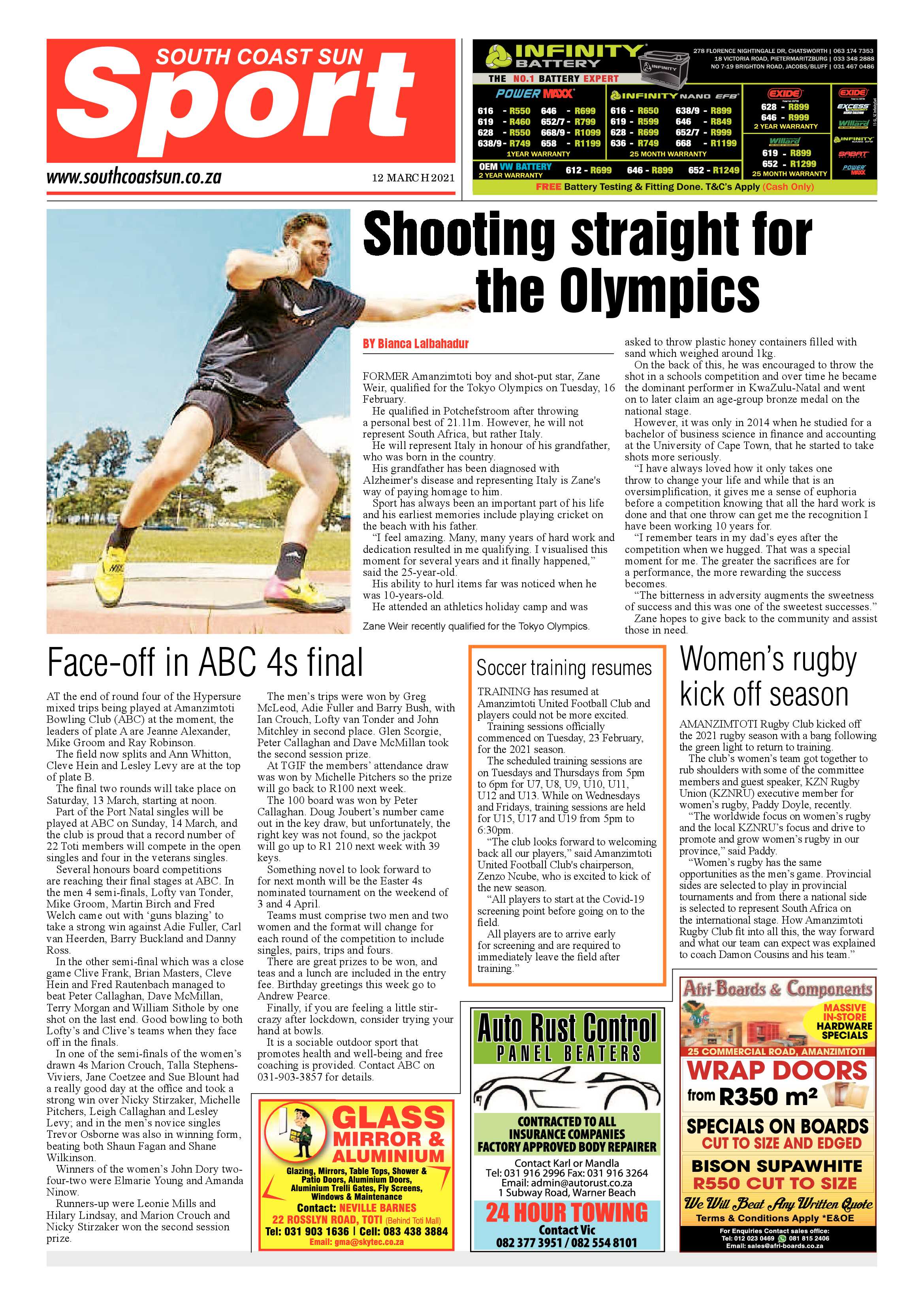 South Coast Sun 12 March 2021 page 12