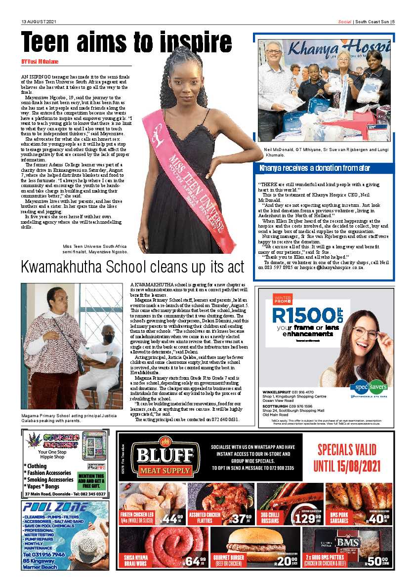 South Coast Sun 13 August  2021 page 5