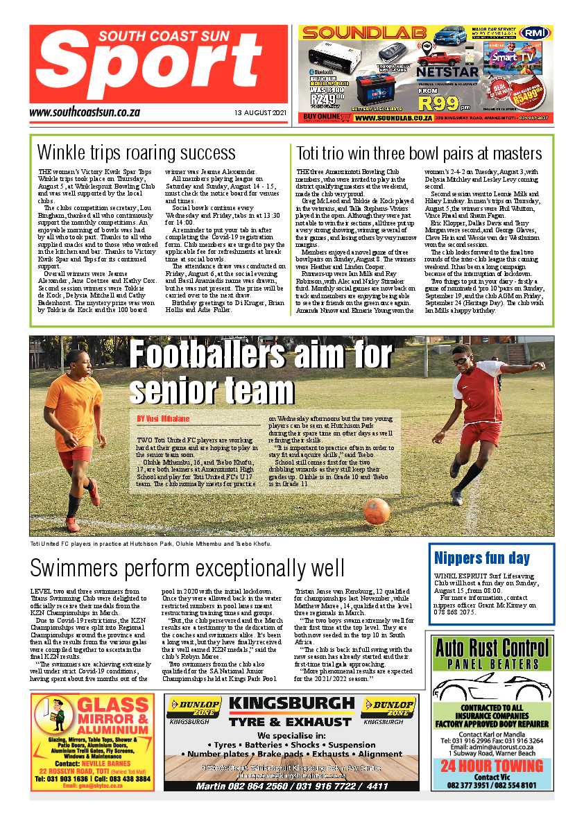 South Coast Sun 13 August  2021 page 8