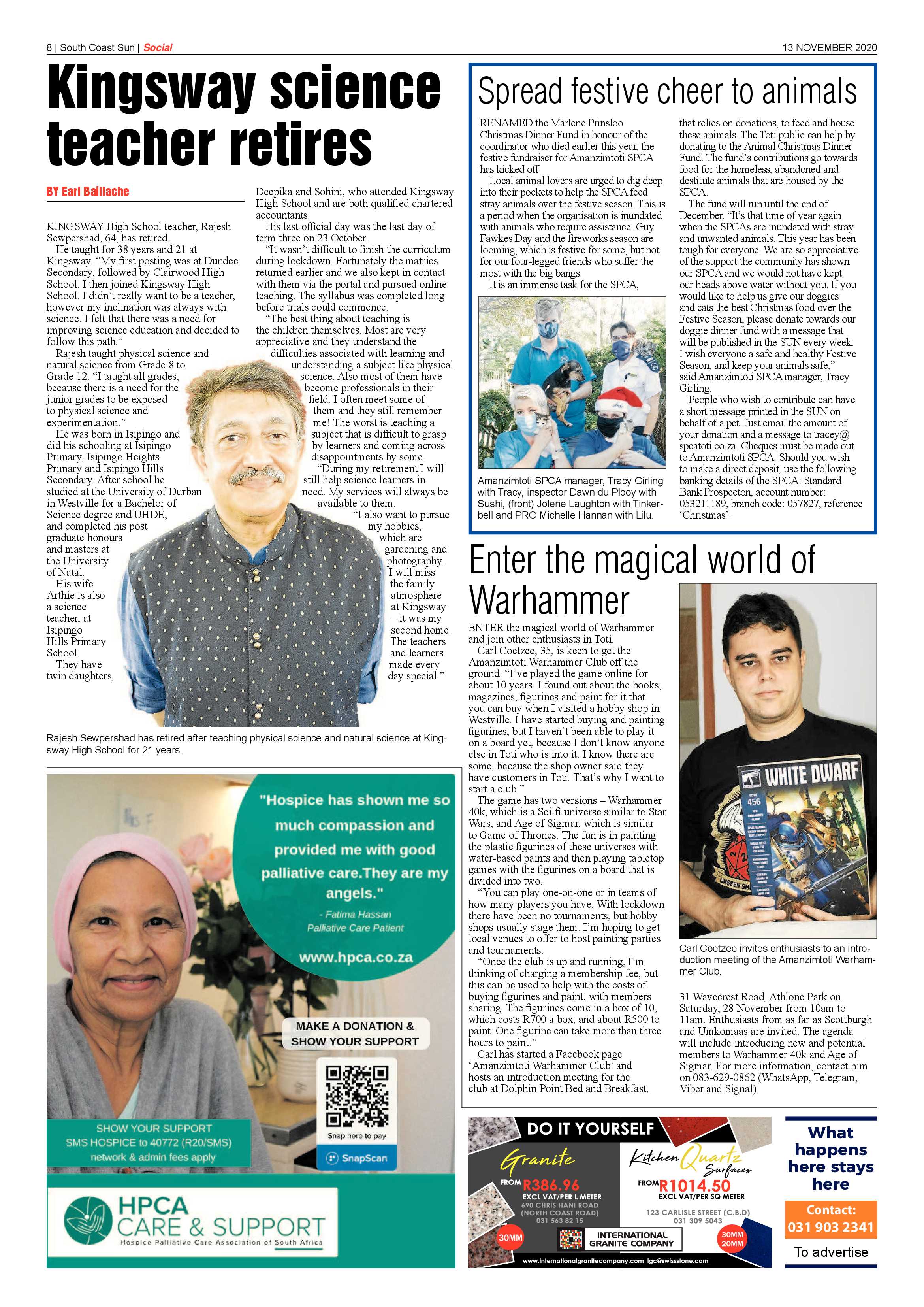 South Coast Sun 13 November 2020 page 8