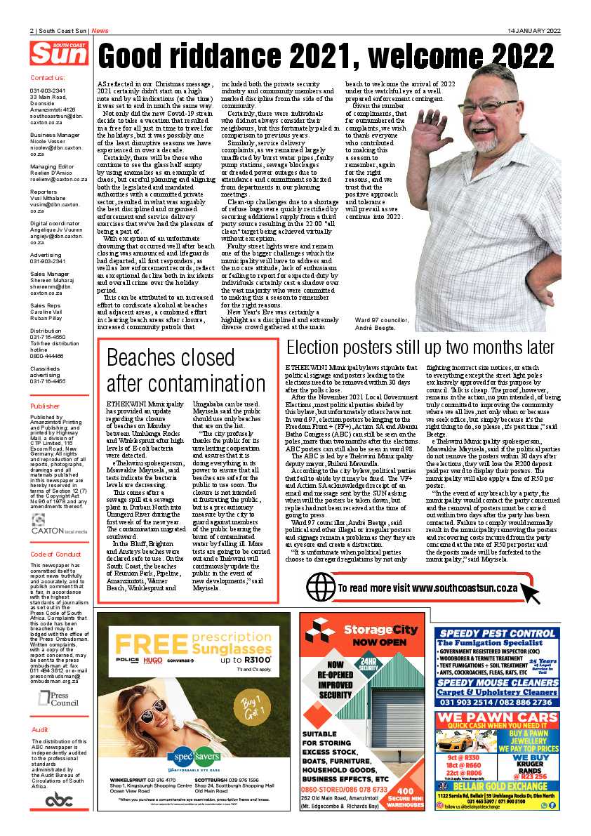South Coast Sun 14 January 2022 page 2