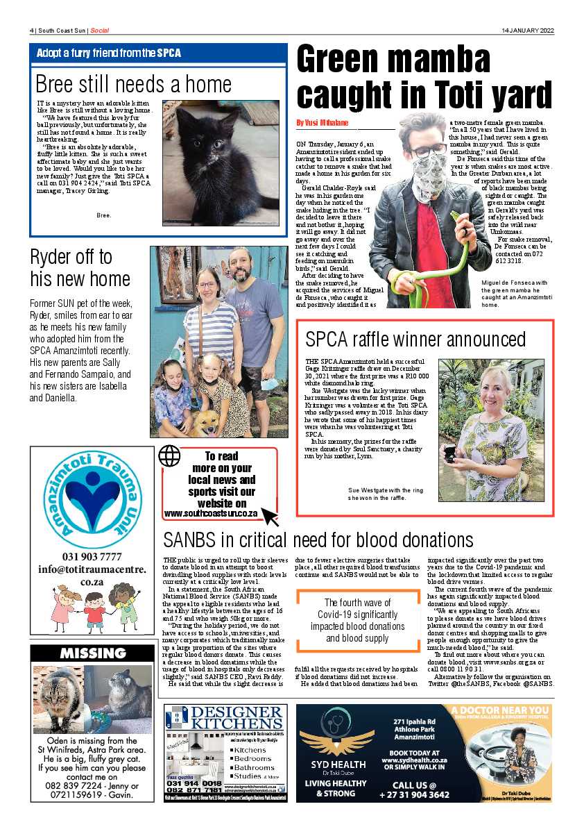 South Coast Sun 14 January 2022 page 4