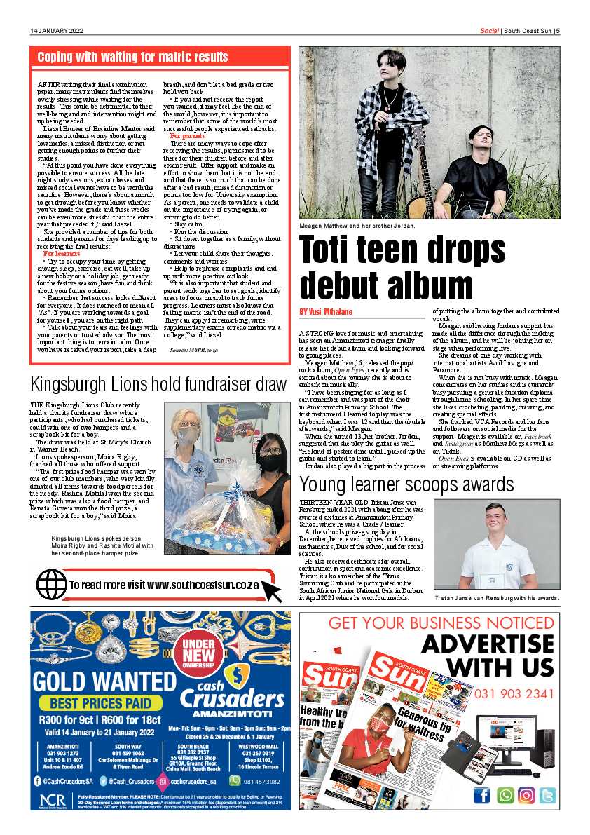 South Coast Sun 14 January 2022 page 5