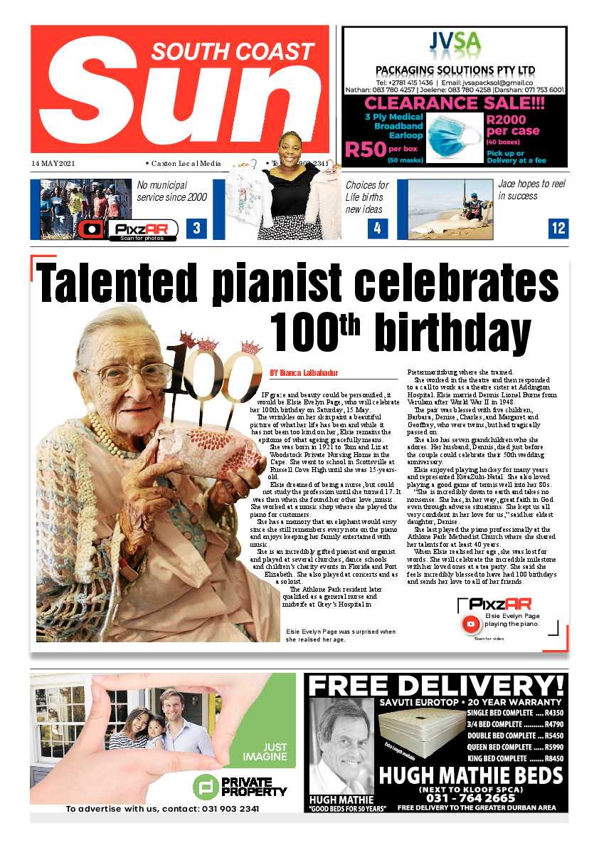 South Coast Sun 14 May 2021 page 1