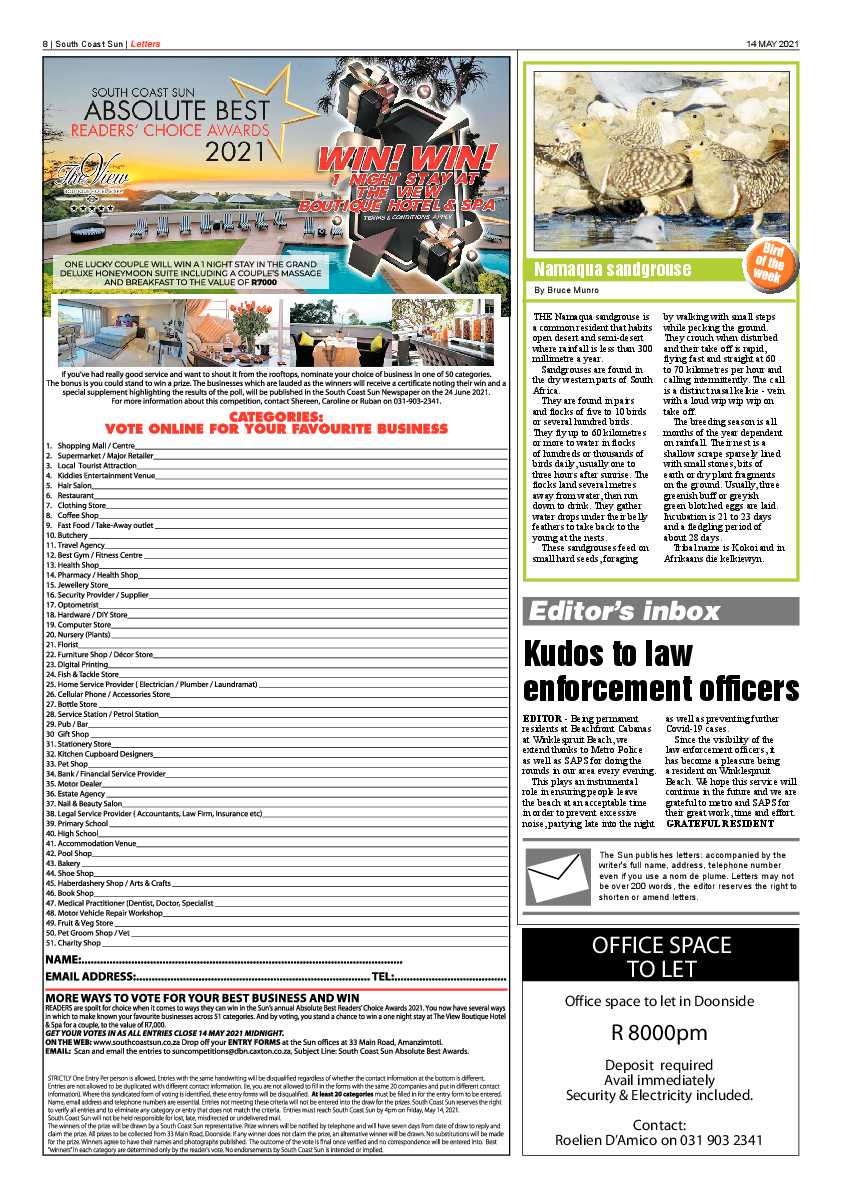South Coast Sun 14 May 2021 page 8