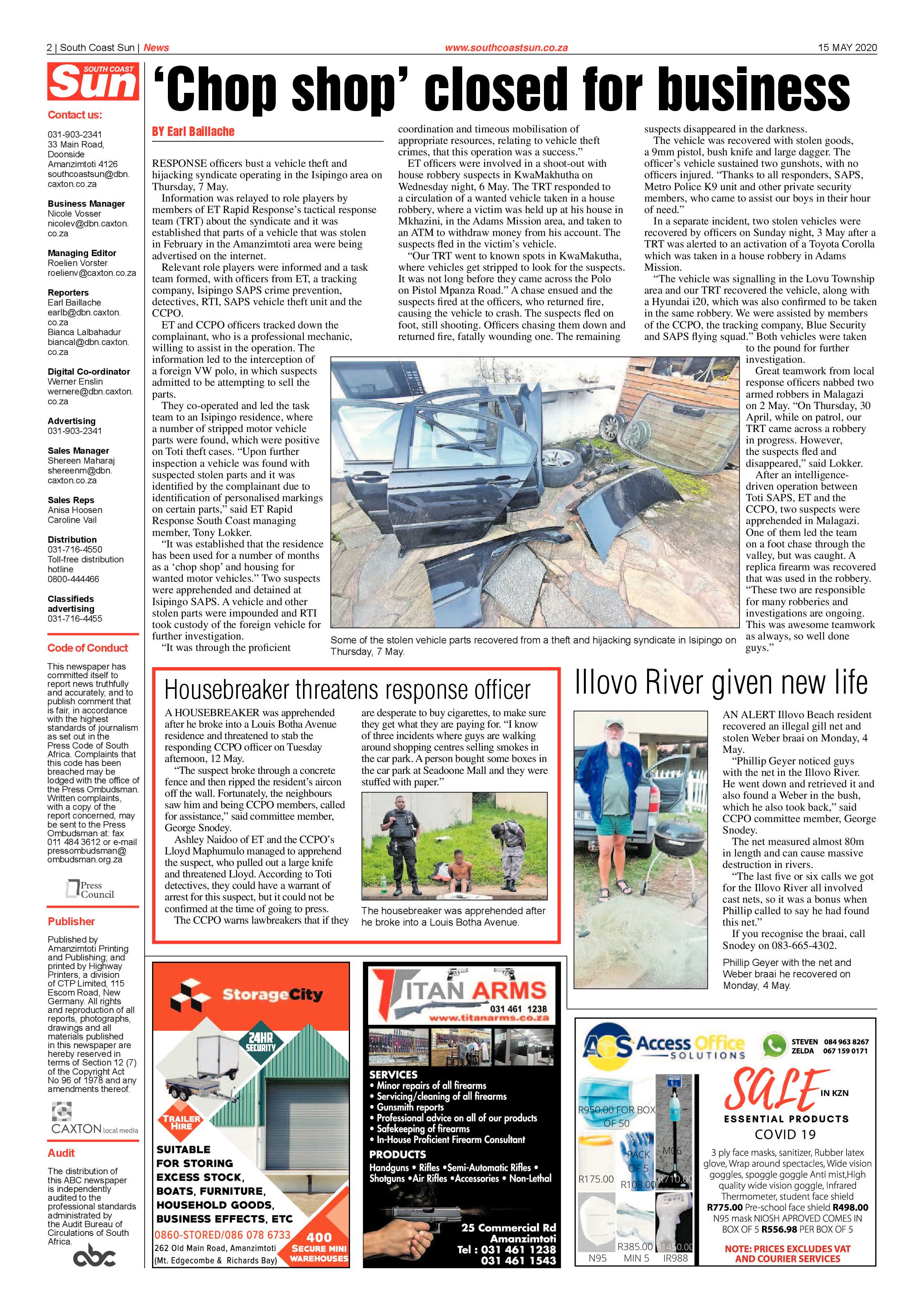 South Coast Sun 15 May 2020 page 2