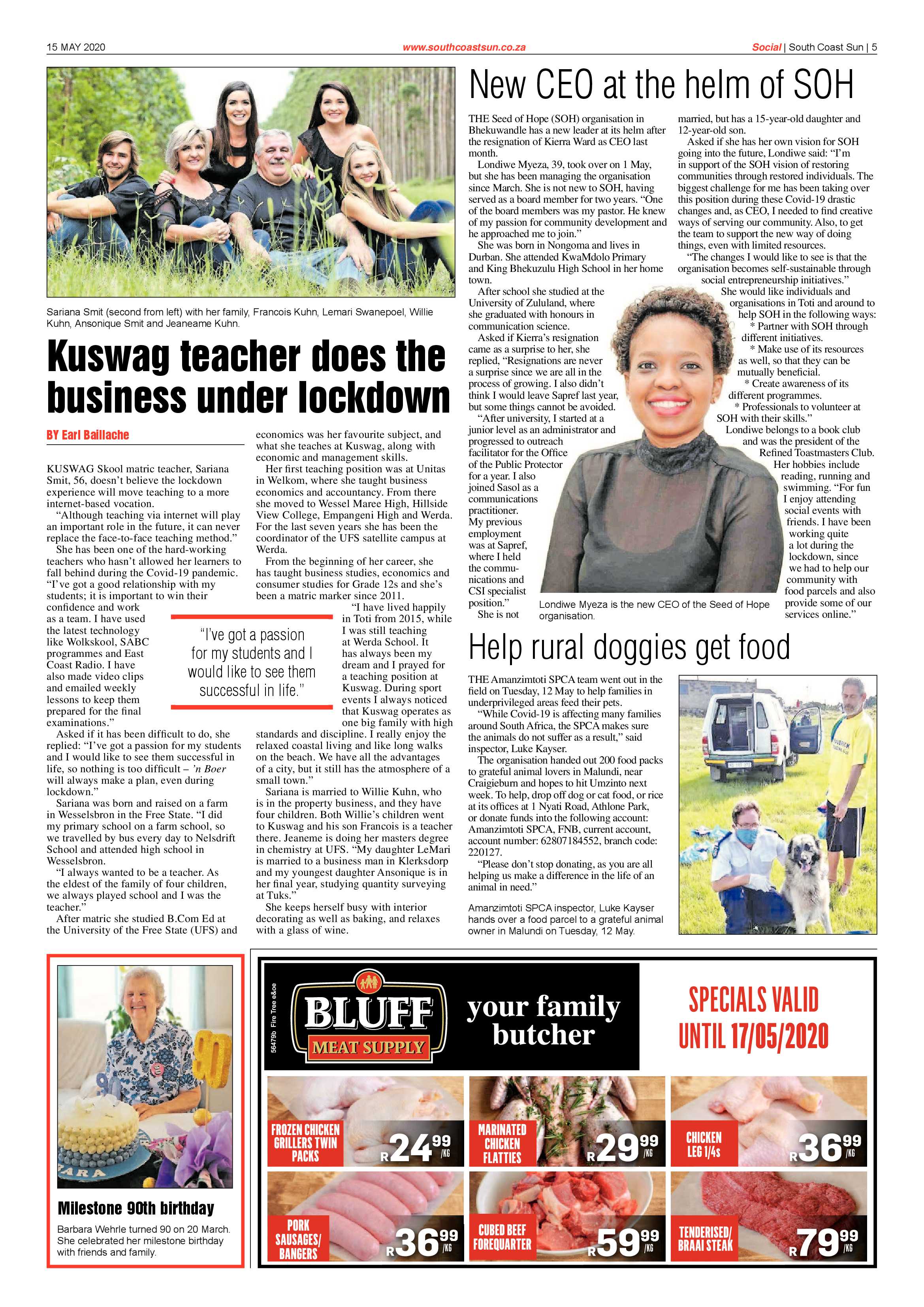 South Coast Sun 15 May 2020 page 5