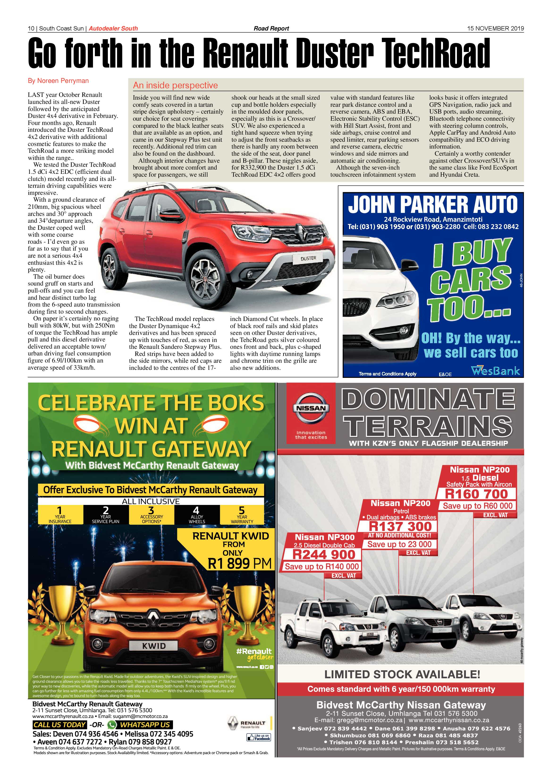 South Coast Sun 15 November 2019 page 10