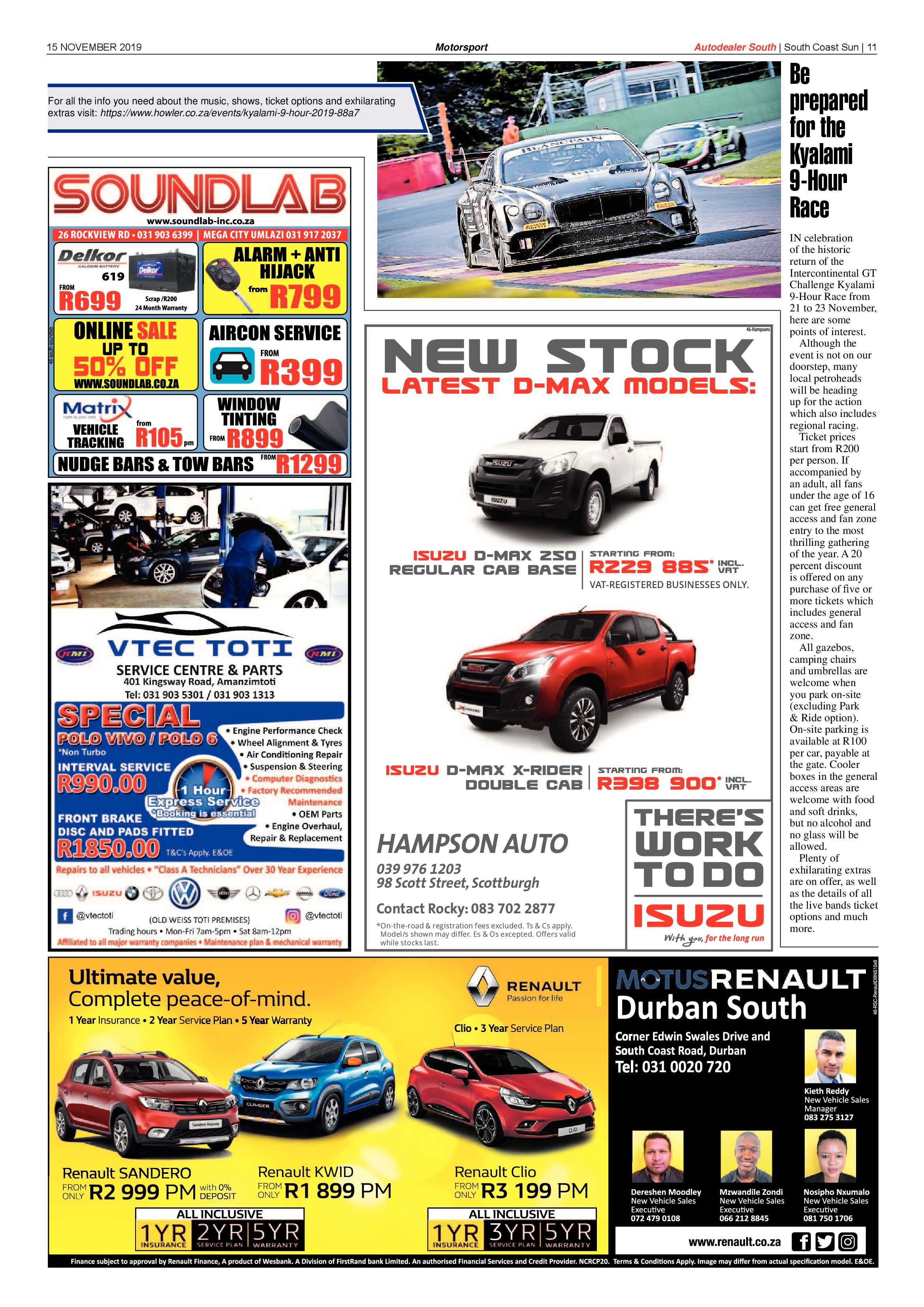 South Coast Sun 15 November 2019 page 11