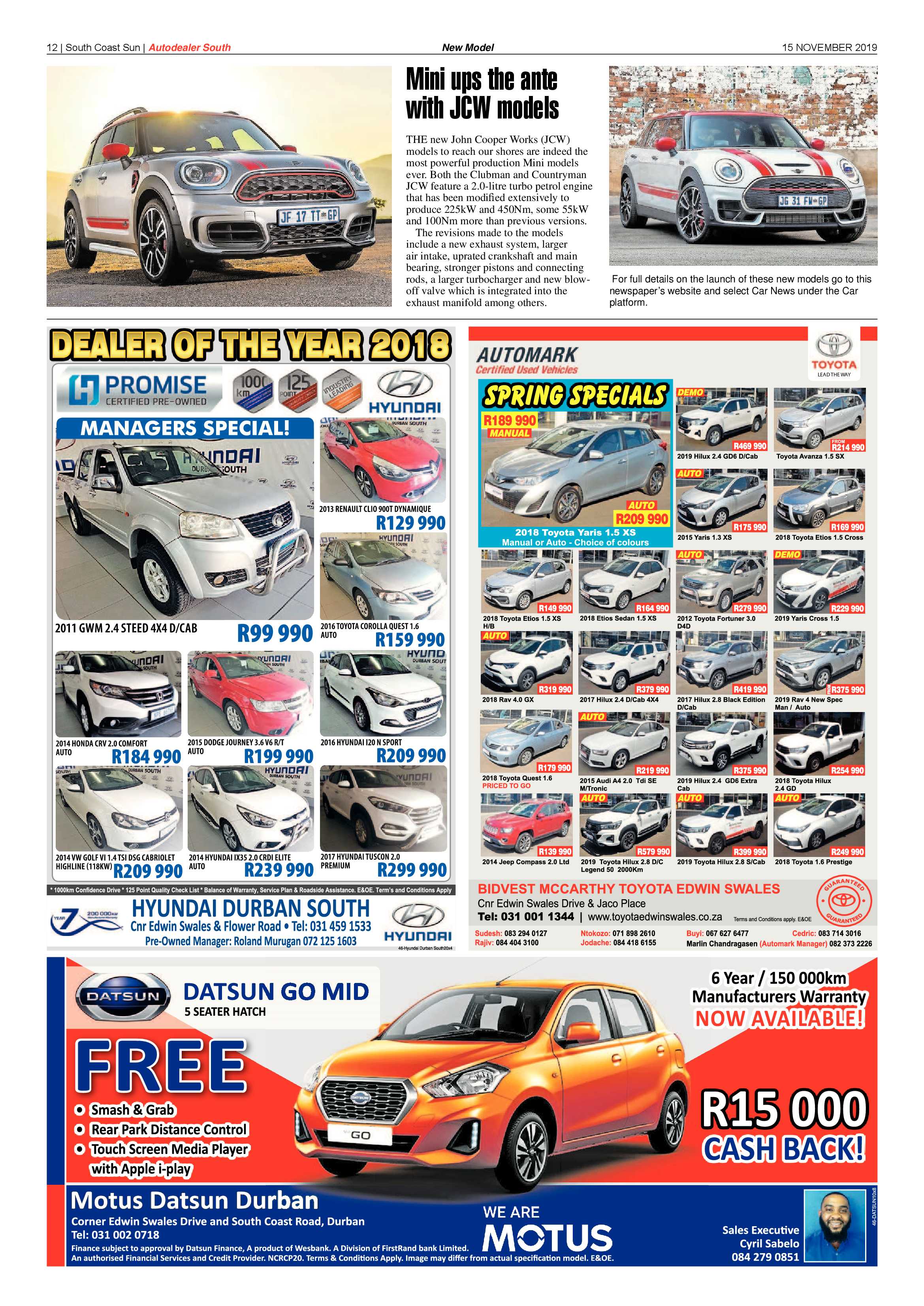 South Coast Sun 15 November 2019 page 12