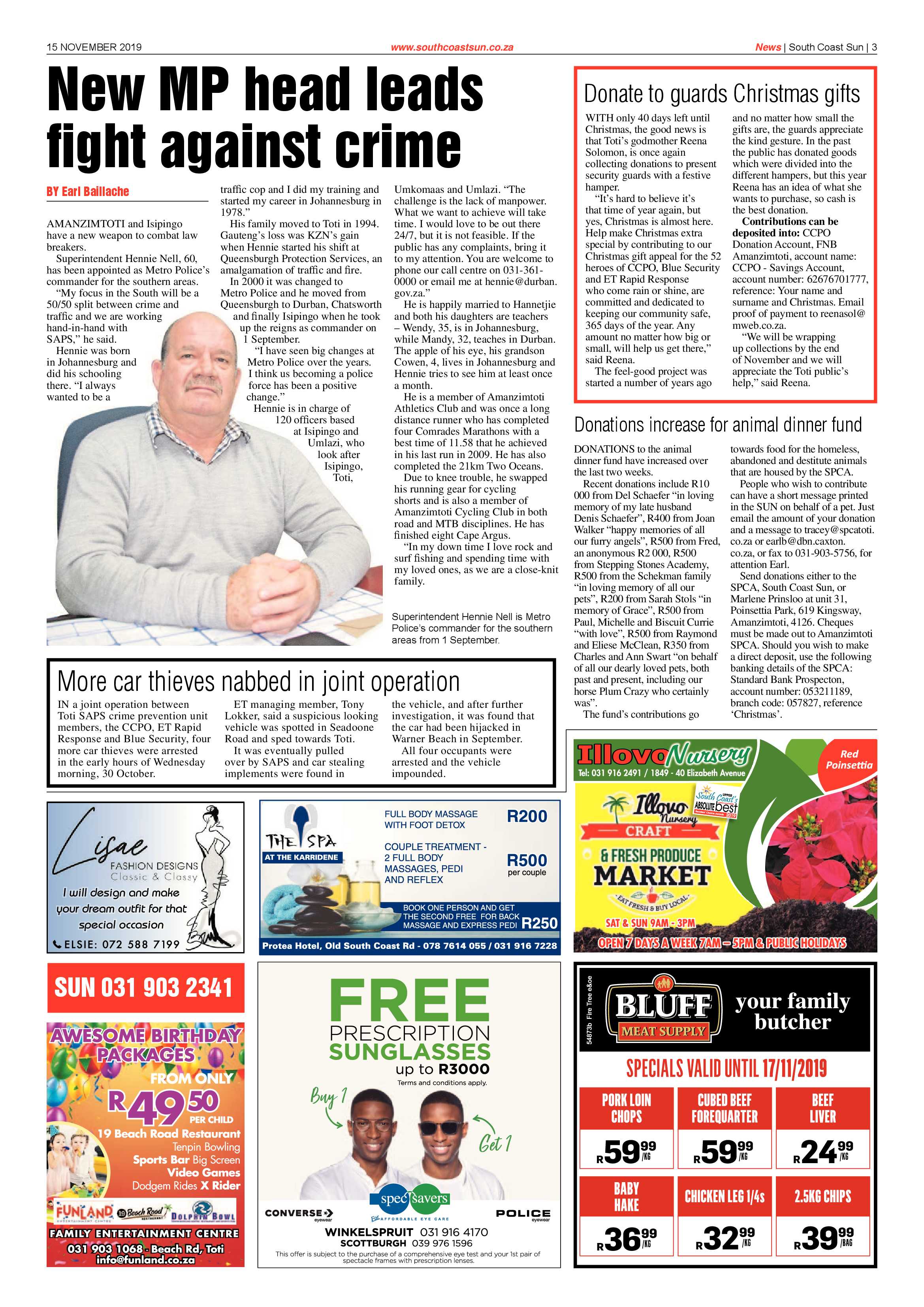 South Coast Sun 15 November 2019 page 3
