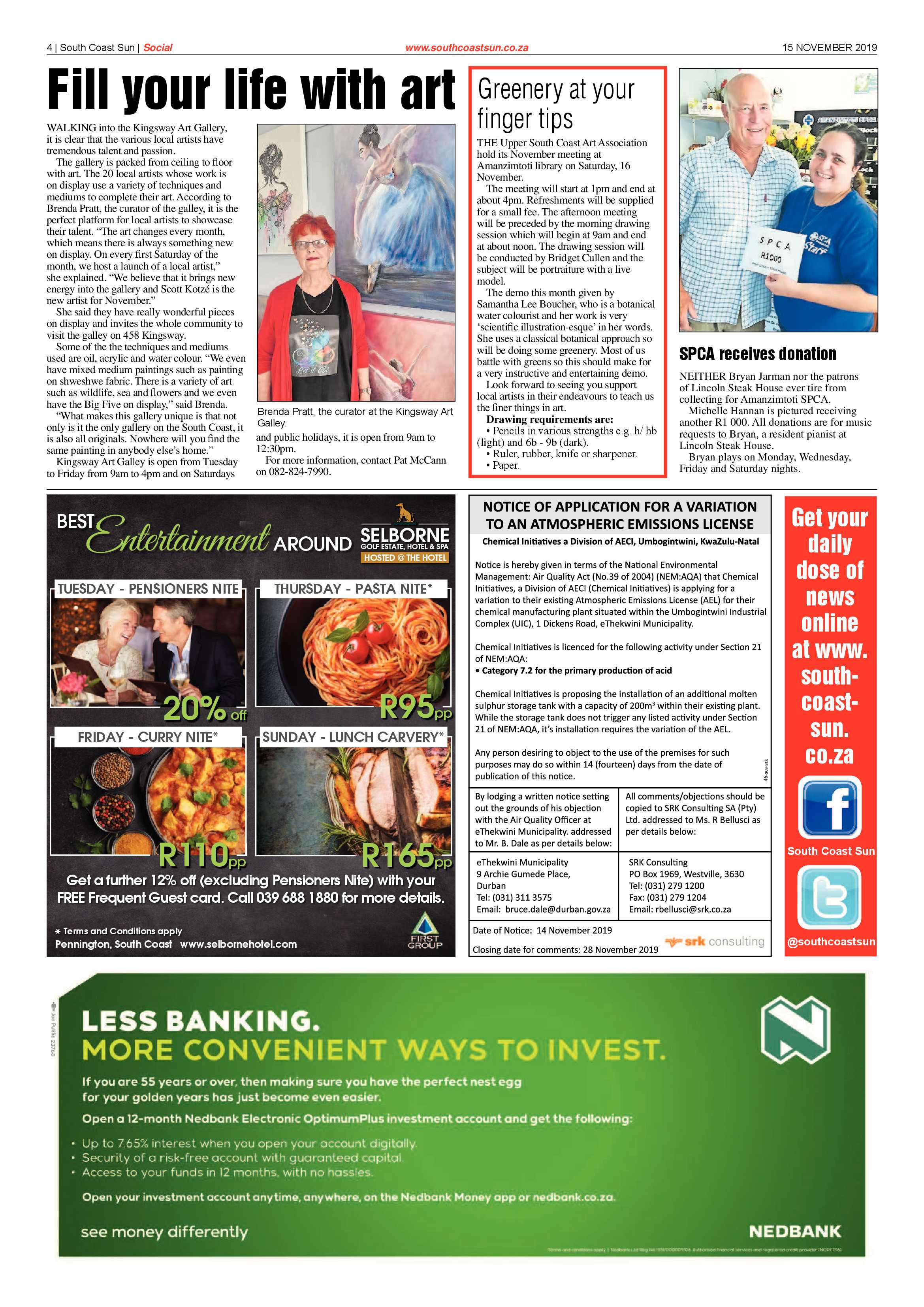 South Coast Sun 15 November 2019 page 4
