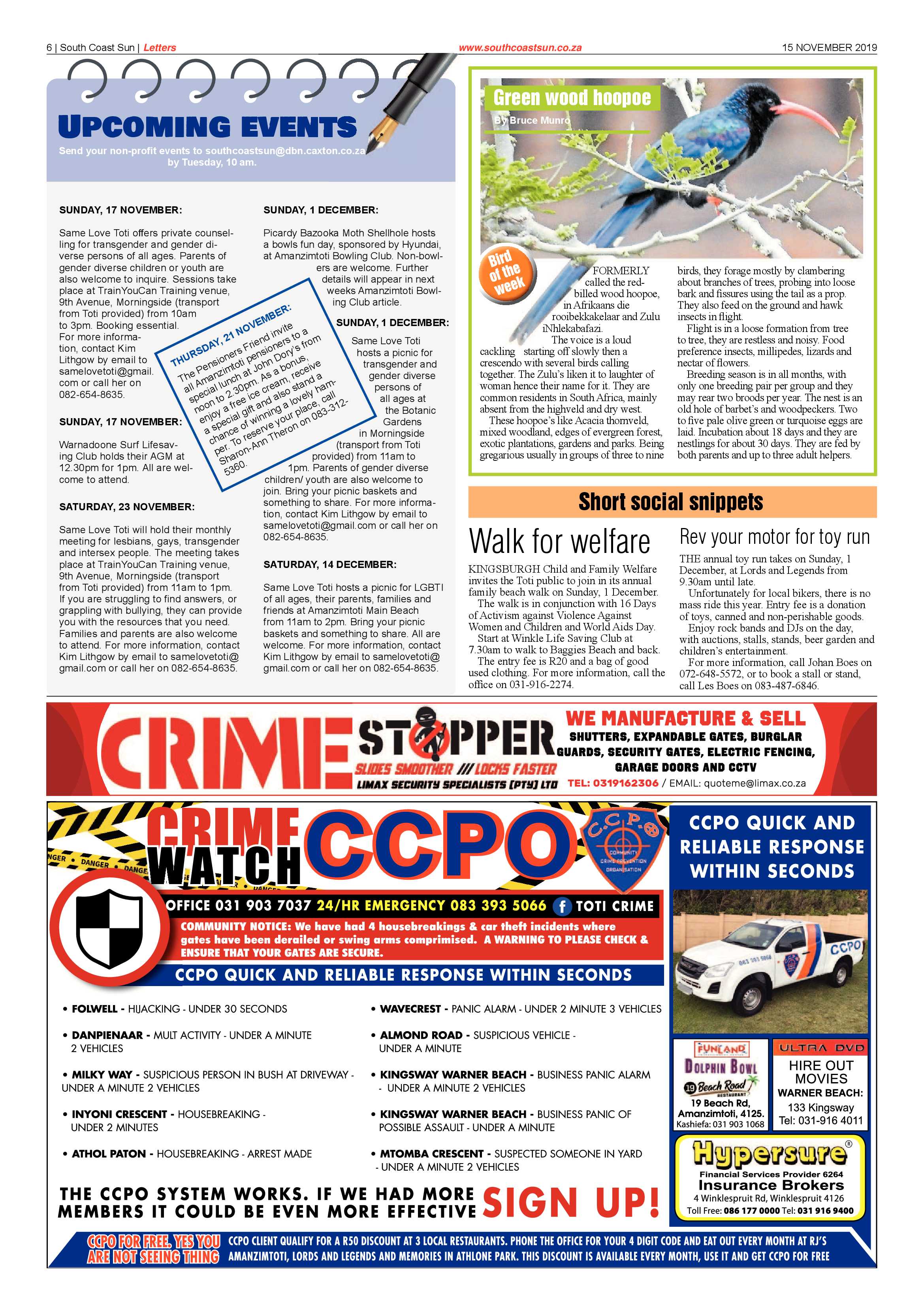 South Coast Sun 15 November 2019 page 6
