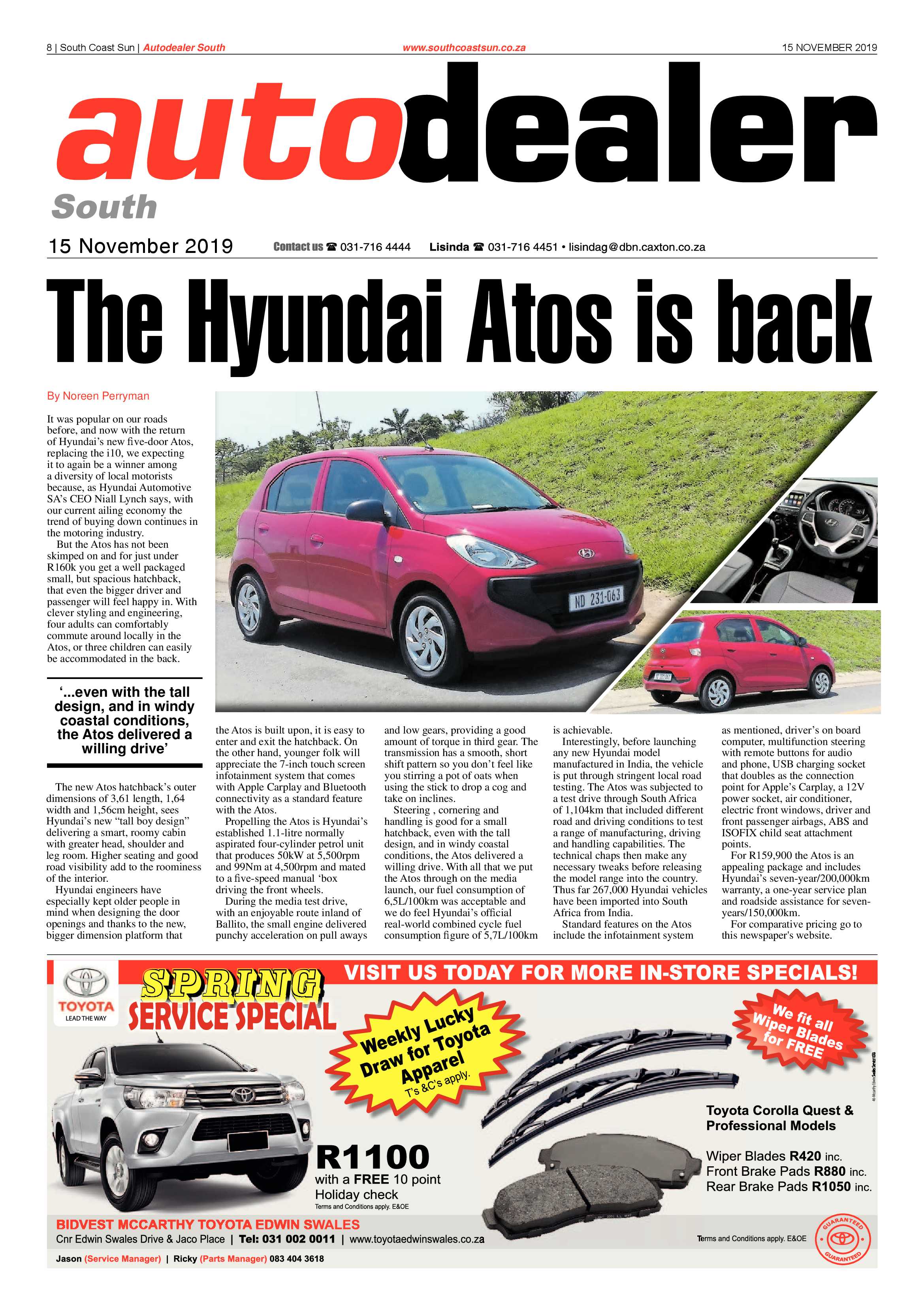South Coast Sun 15 November 2019 page 8