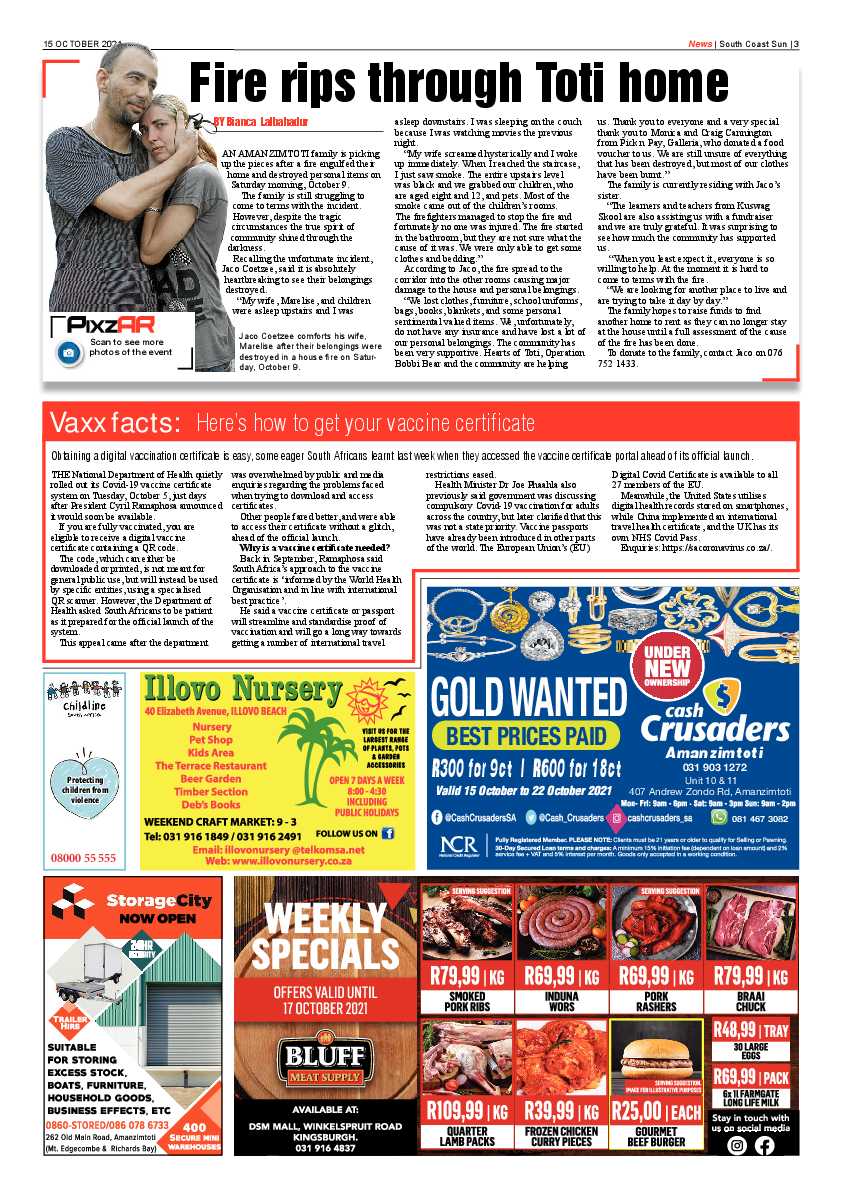 South Coast Sun 15 October 2021 page 3