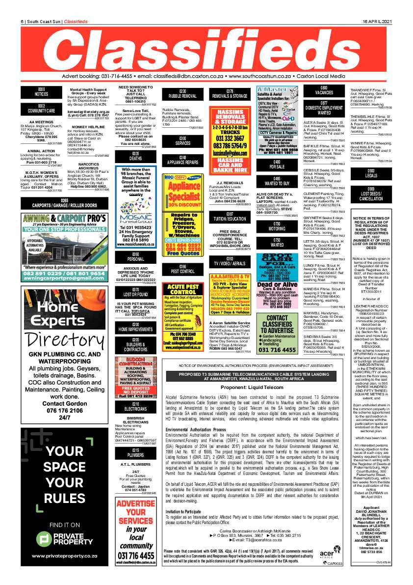 South Coast Sun 16 April 2021 page 6