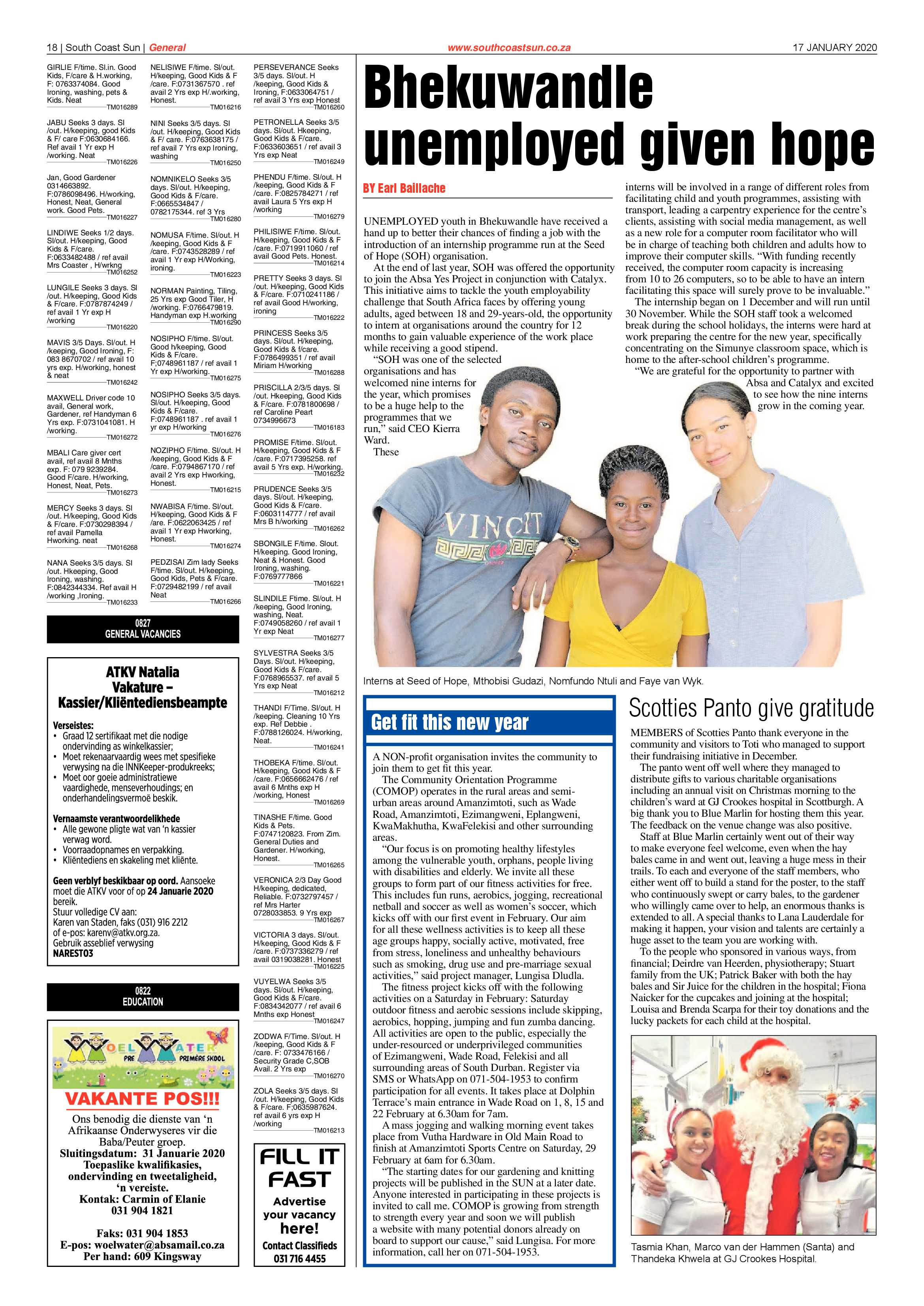 South Coast Sun 17 Januray 2020 page 18