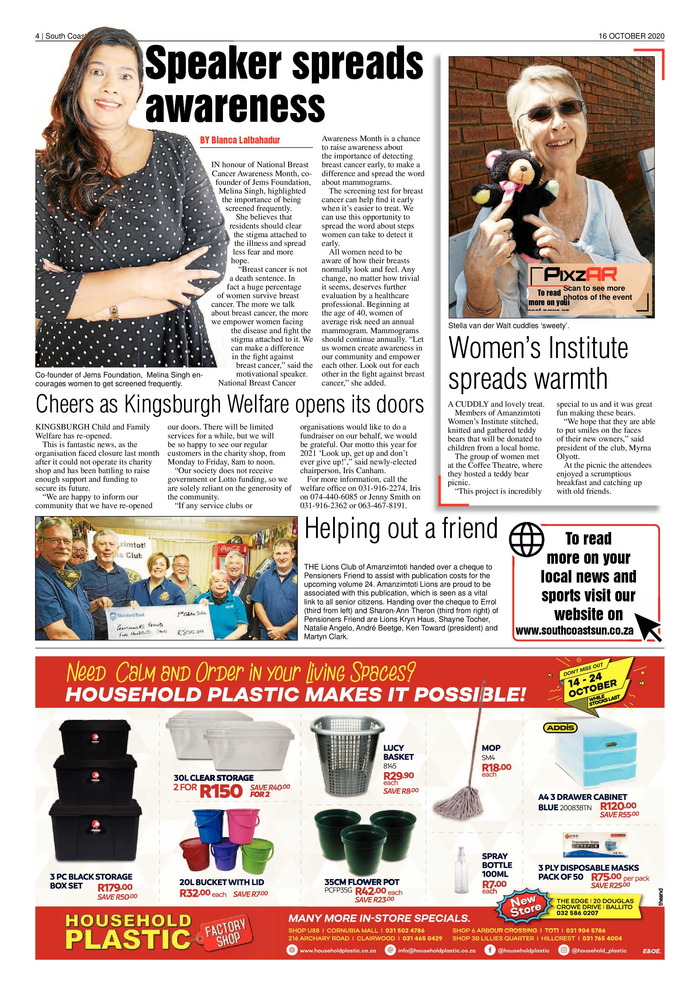 South Coast Sun 16 October 2020 page 4