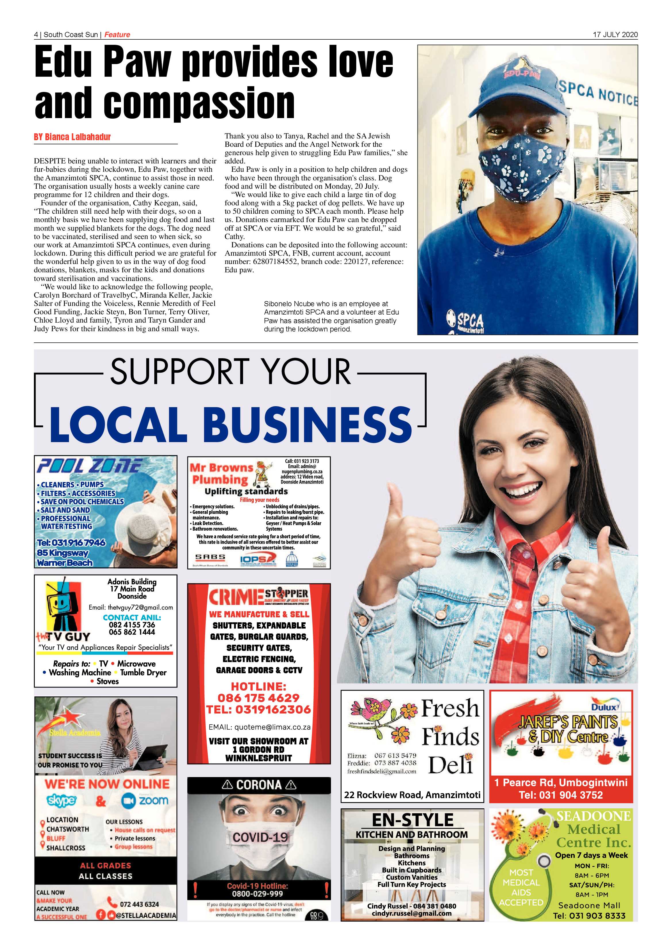 South Coast Sun 17 July 2020 page 4