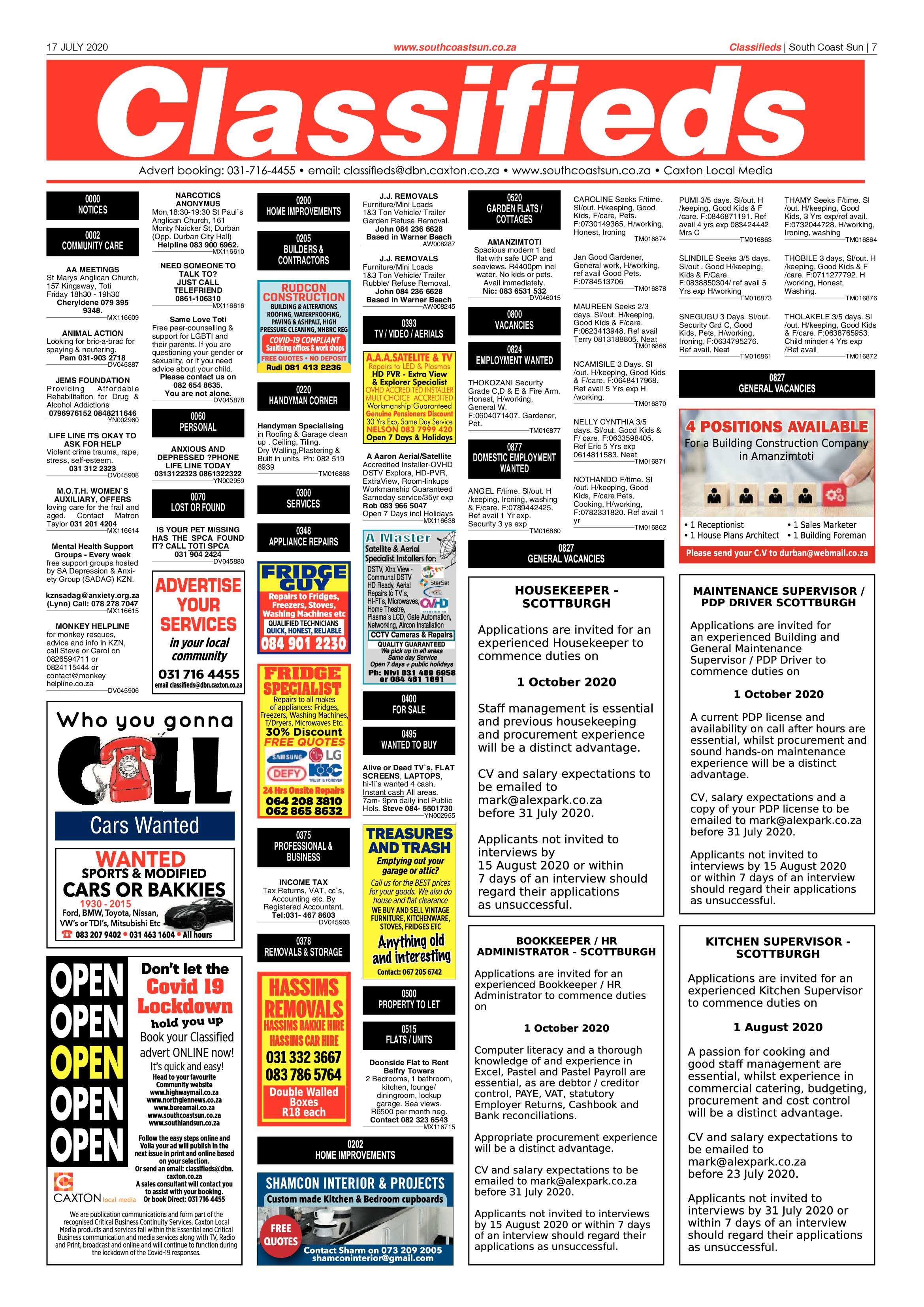 South Coast Sun 17 July 2020 page 7