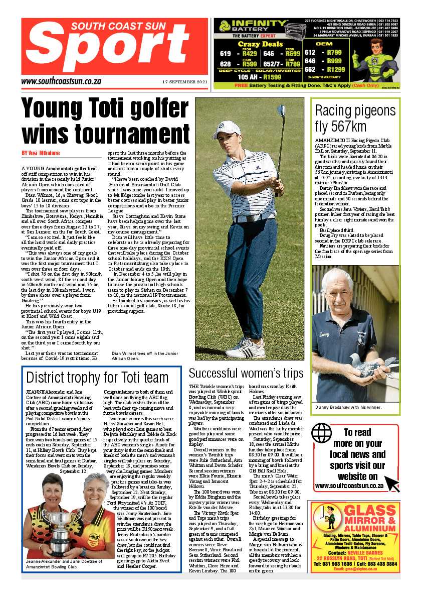 South Coast Sun 17 September  2021 page 11