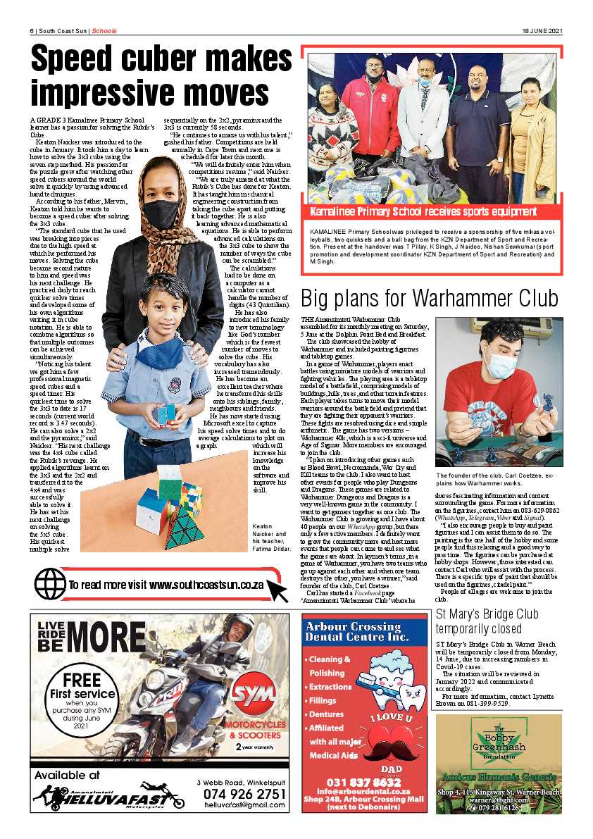 South Coast Sun 18 June 2021 page 6
