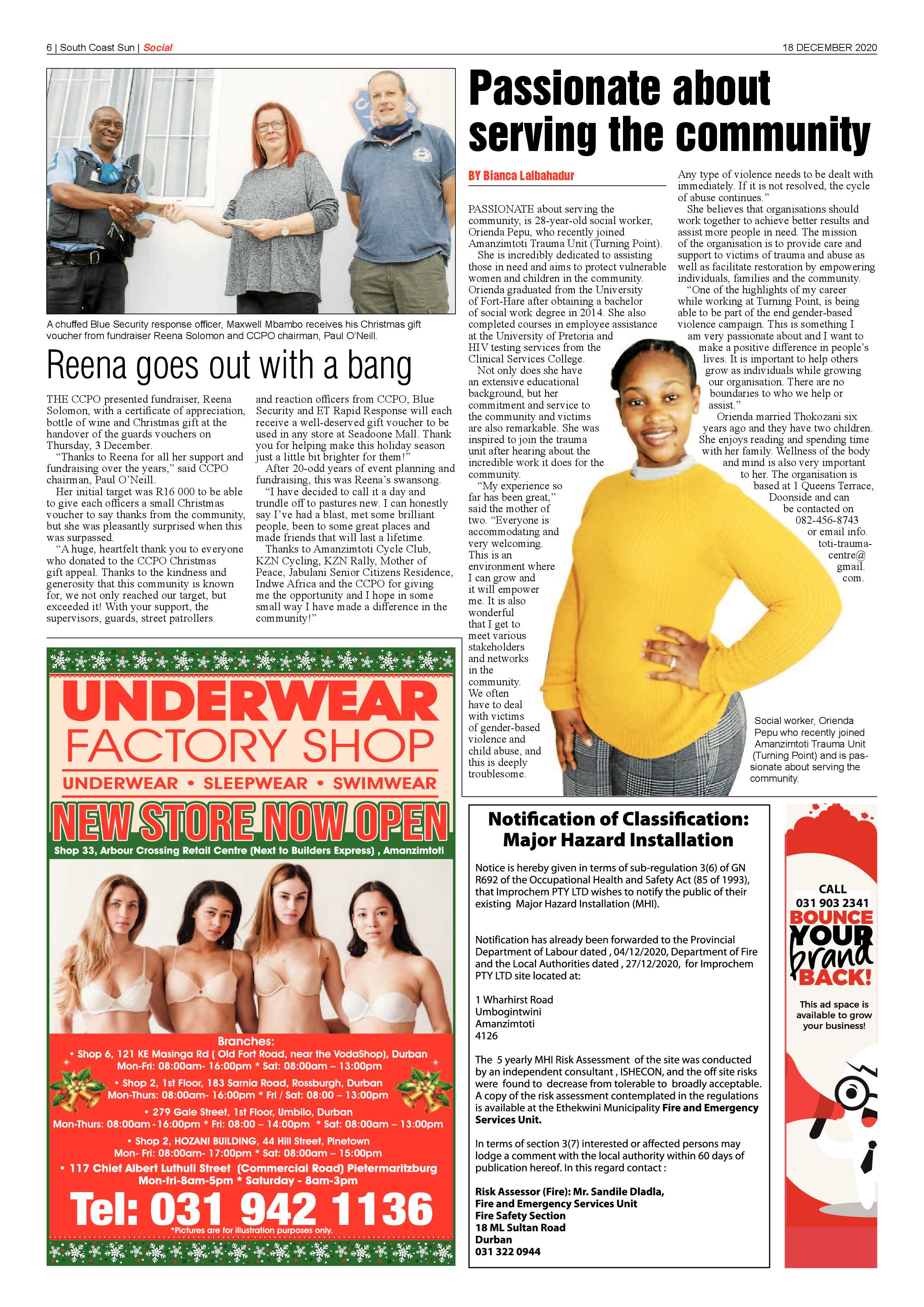 South Coast Sun 18 November 2020 page 6