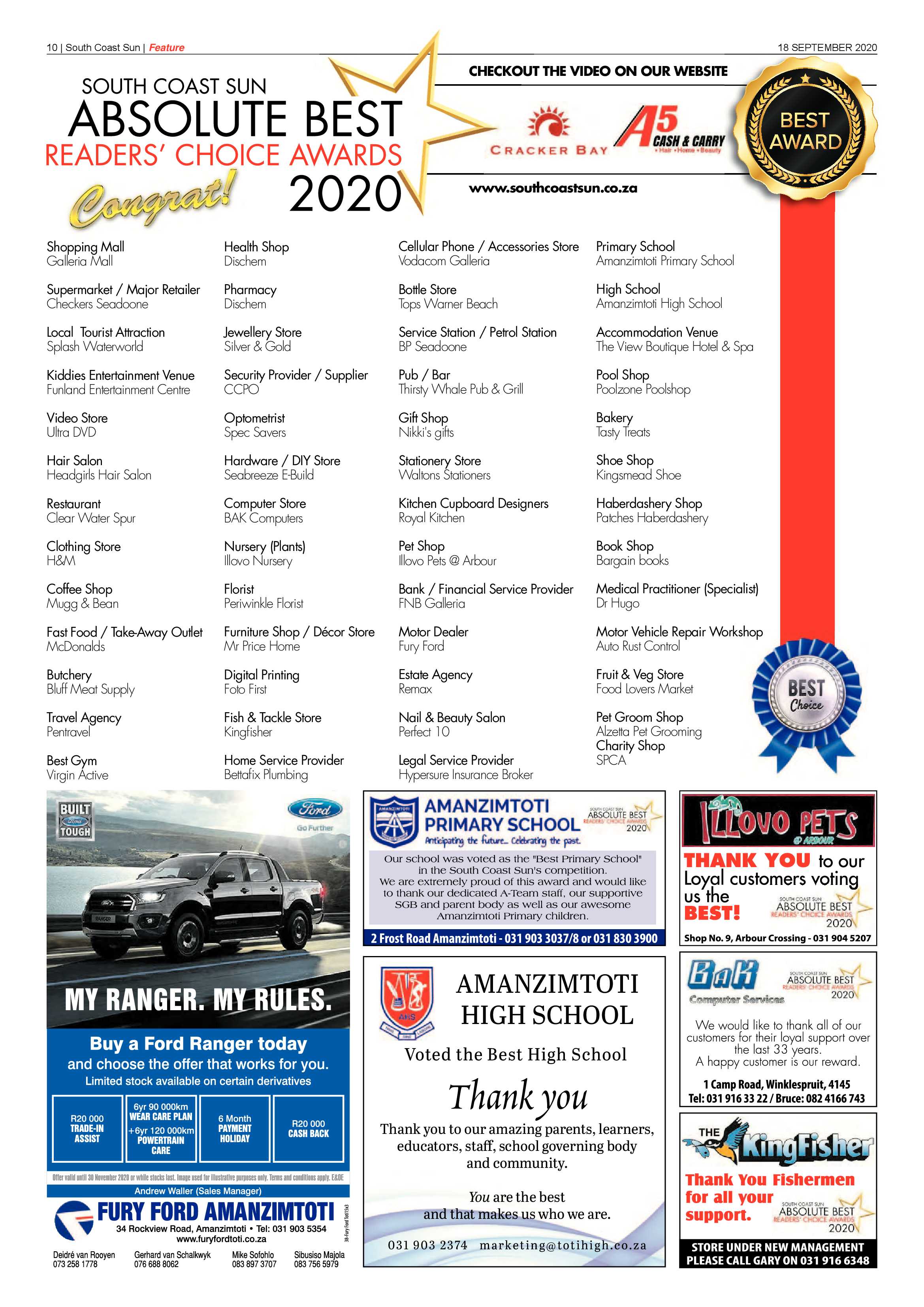 South Coast Sun 18 September 2020 page 10