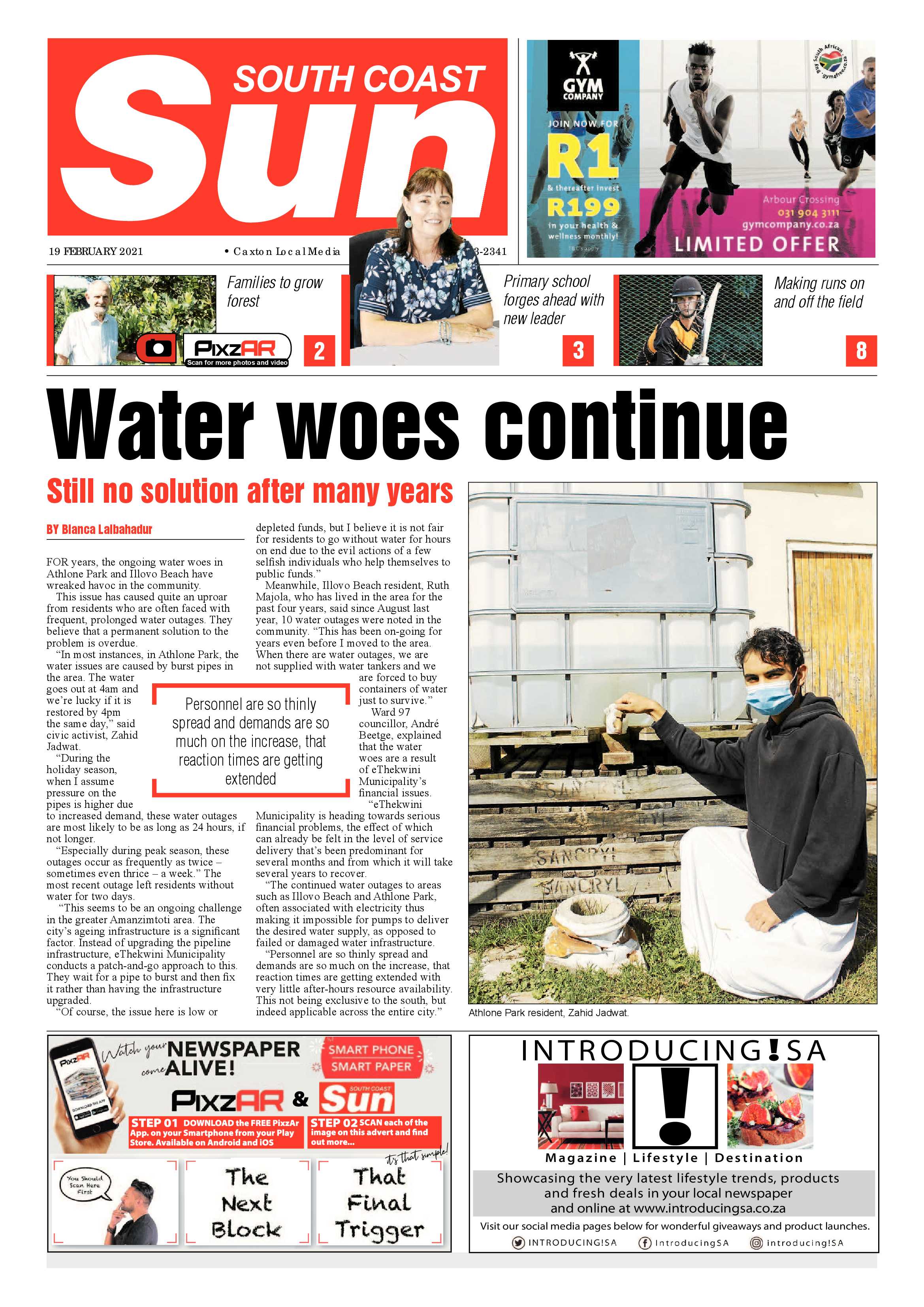 South Coast Sun 19 February 2021 page 1