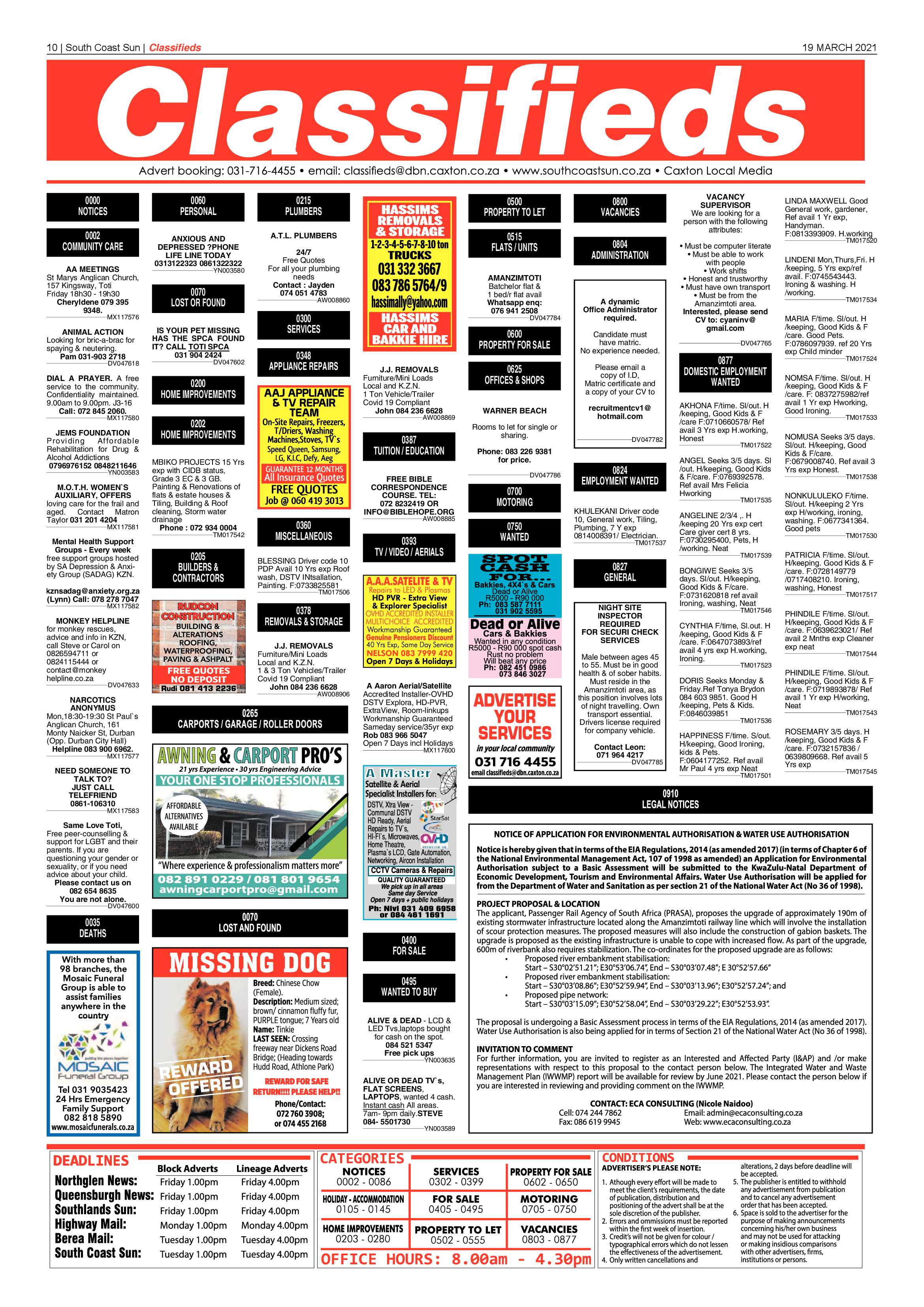 South Coast Sun 19 March 2021 page 9