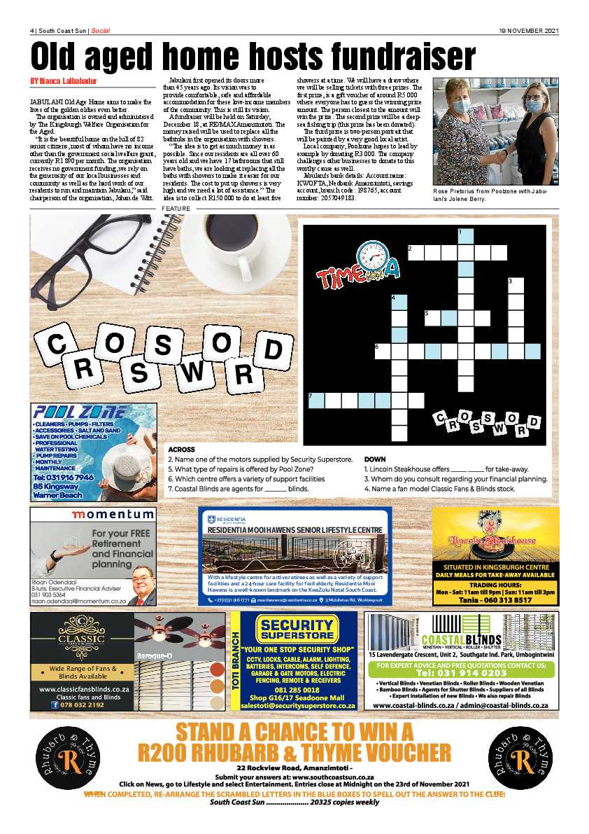 South Coast Sun 19 November 2021 page 4