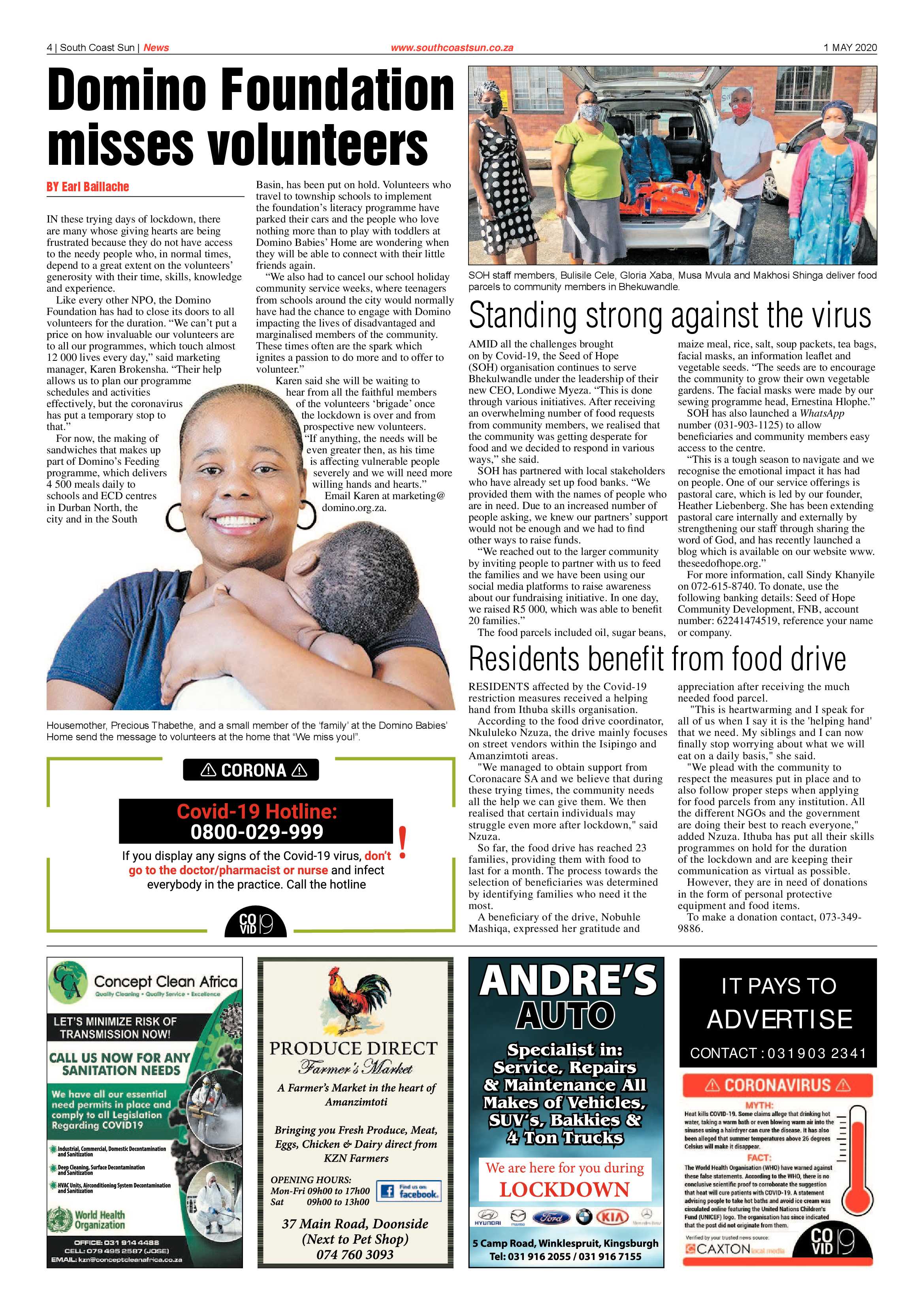 South Coast Sun 1 May 2020 page 4